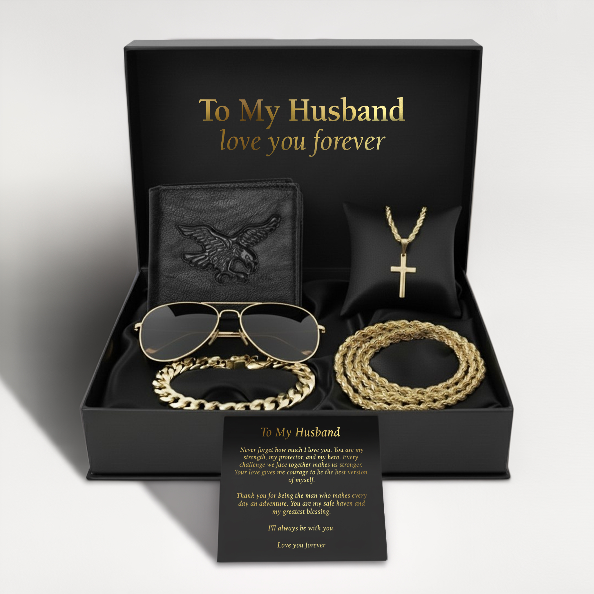 To My Husband - Gold - View 1