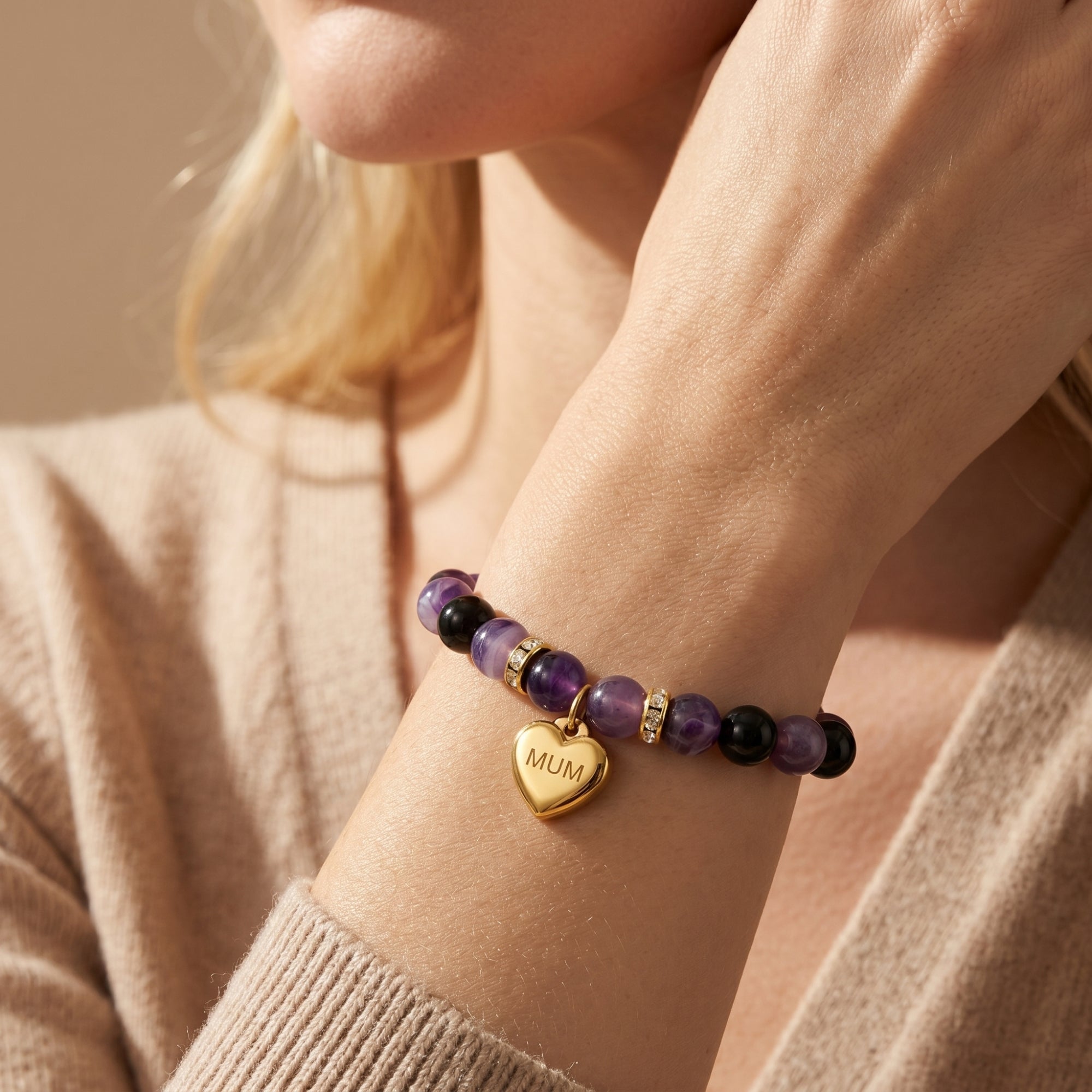 The Devoted Mama Amethyst Bracelet