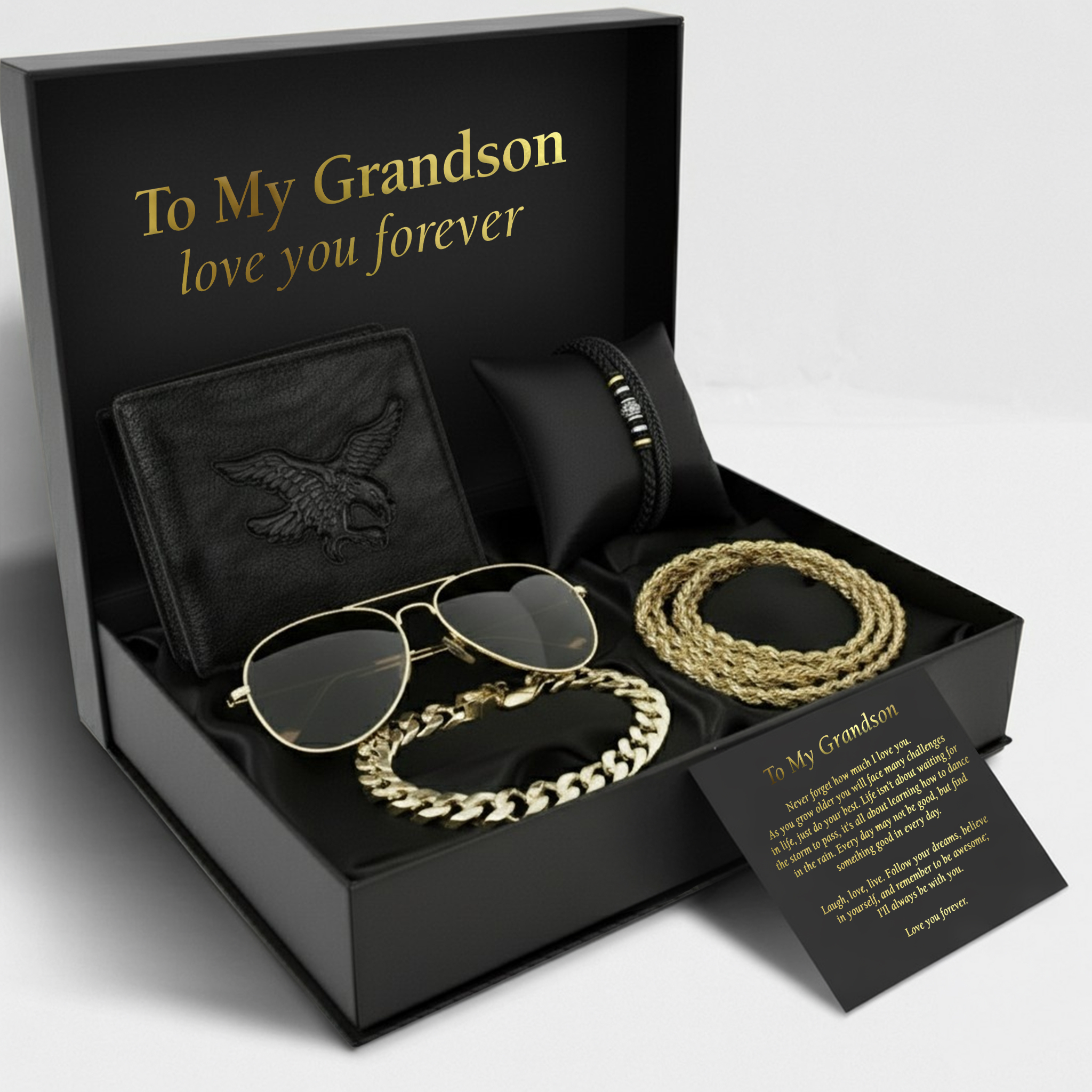 To My Grandson - Gold - View 2