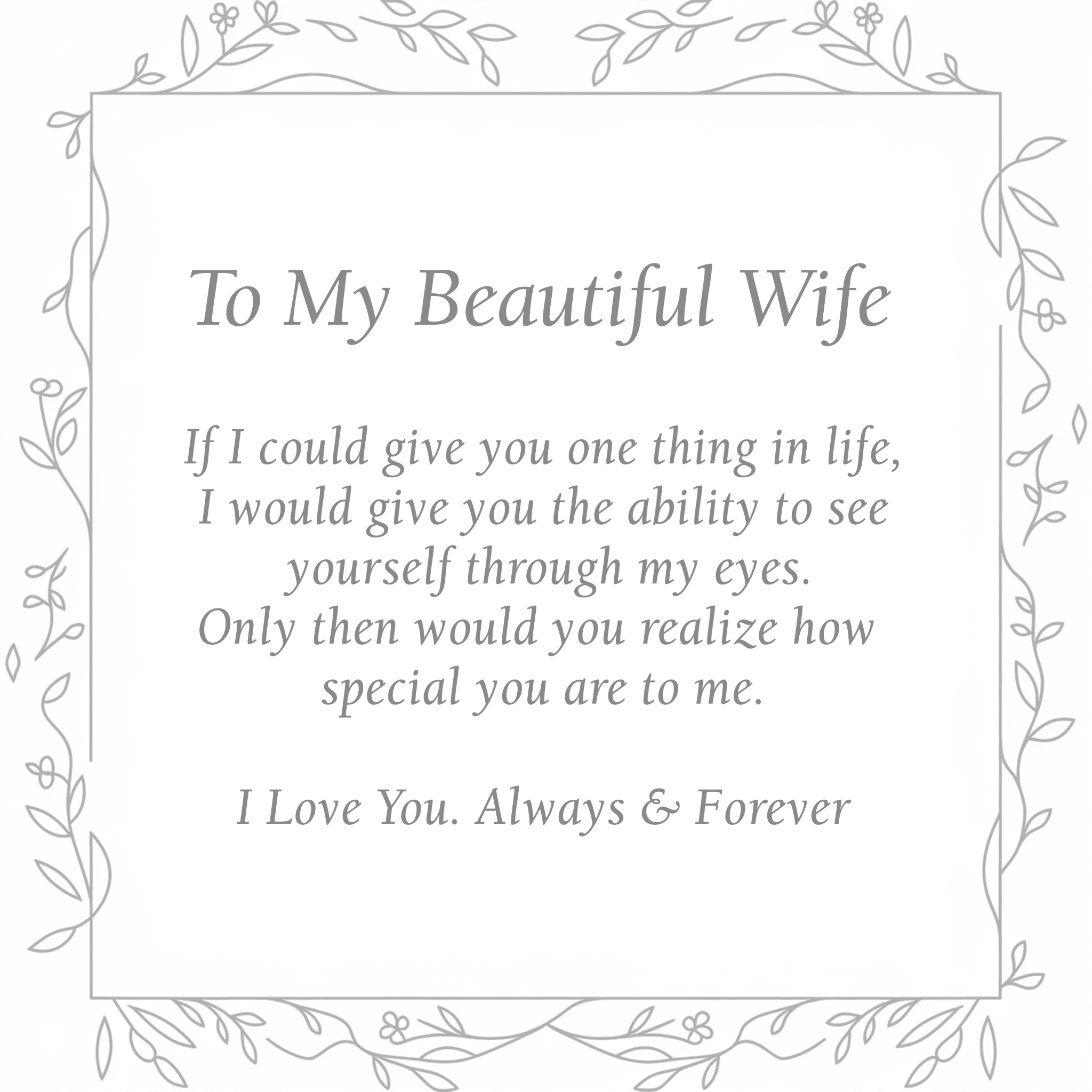 To My Wife - Silver - View 4