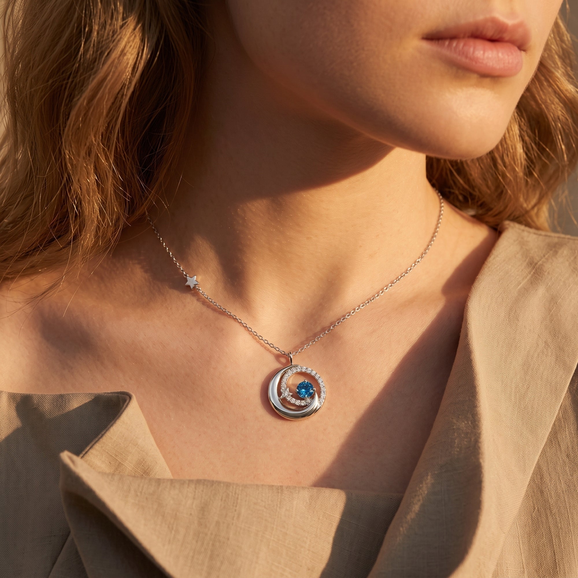 The Selene Crescent Necklace