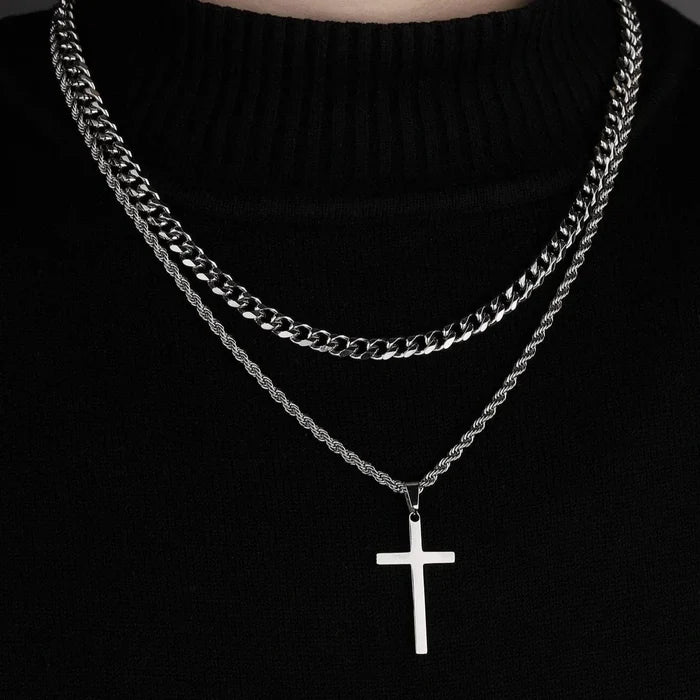 Ensemble de bijoux religieux pour hommes