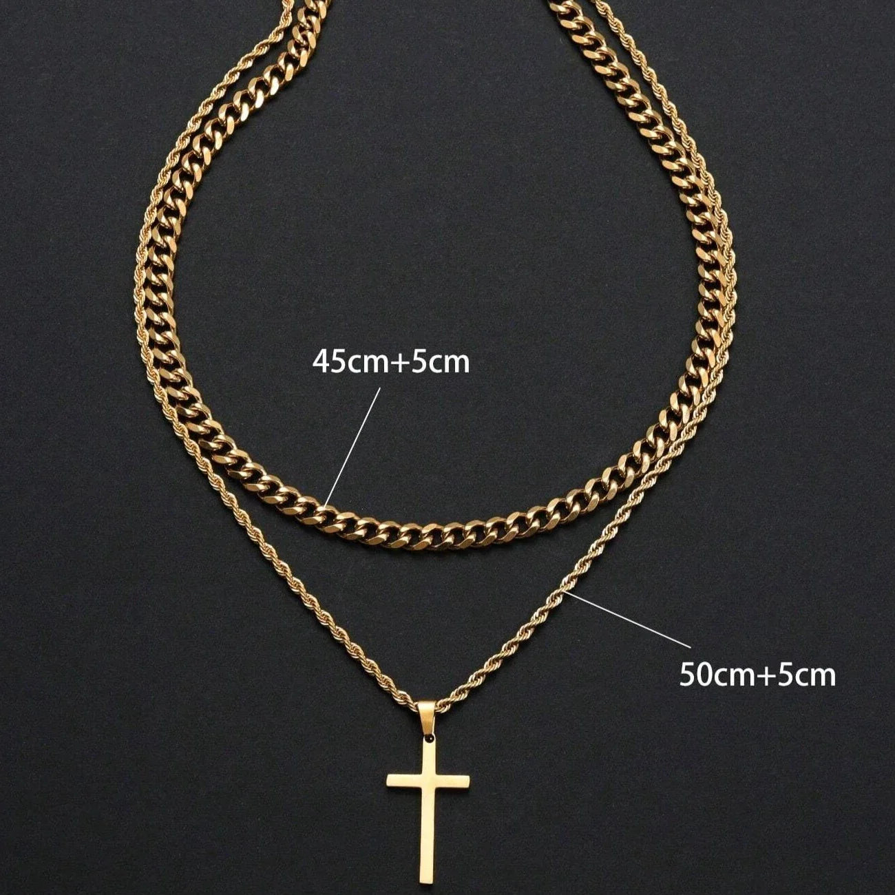 Ensemble de bijoux religieux pour hommes