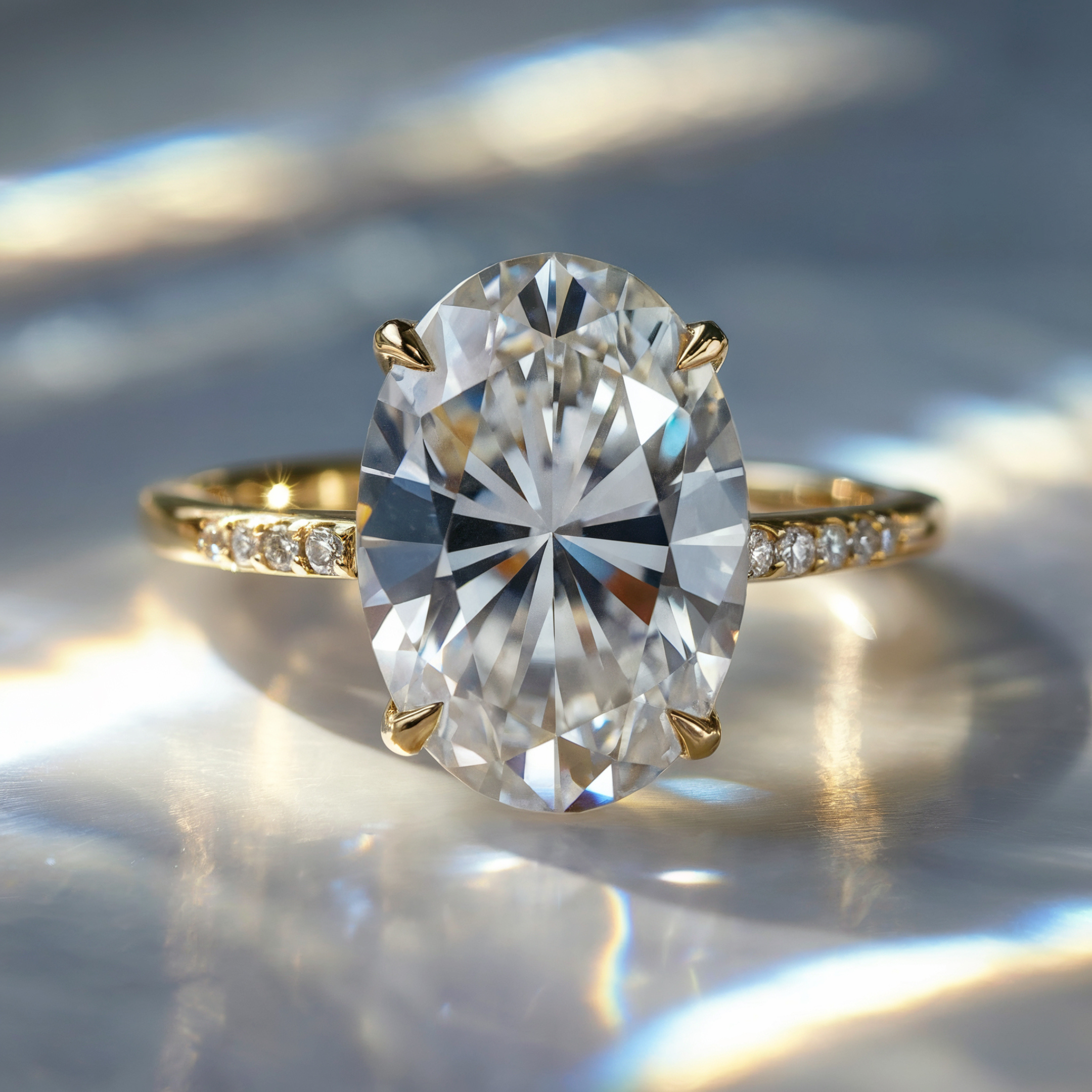 The Opaline 4.5CT Moissanite Ring