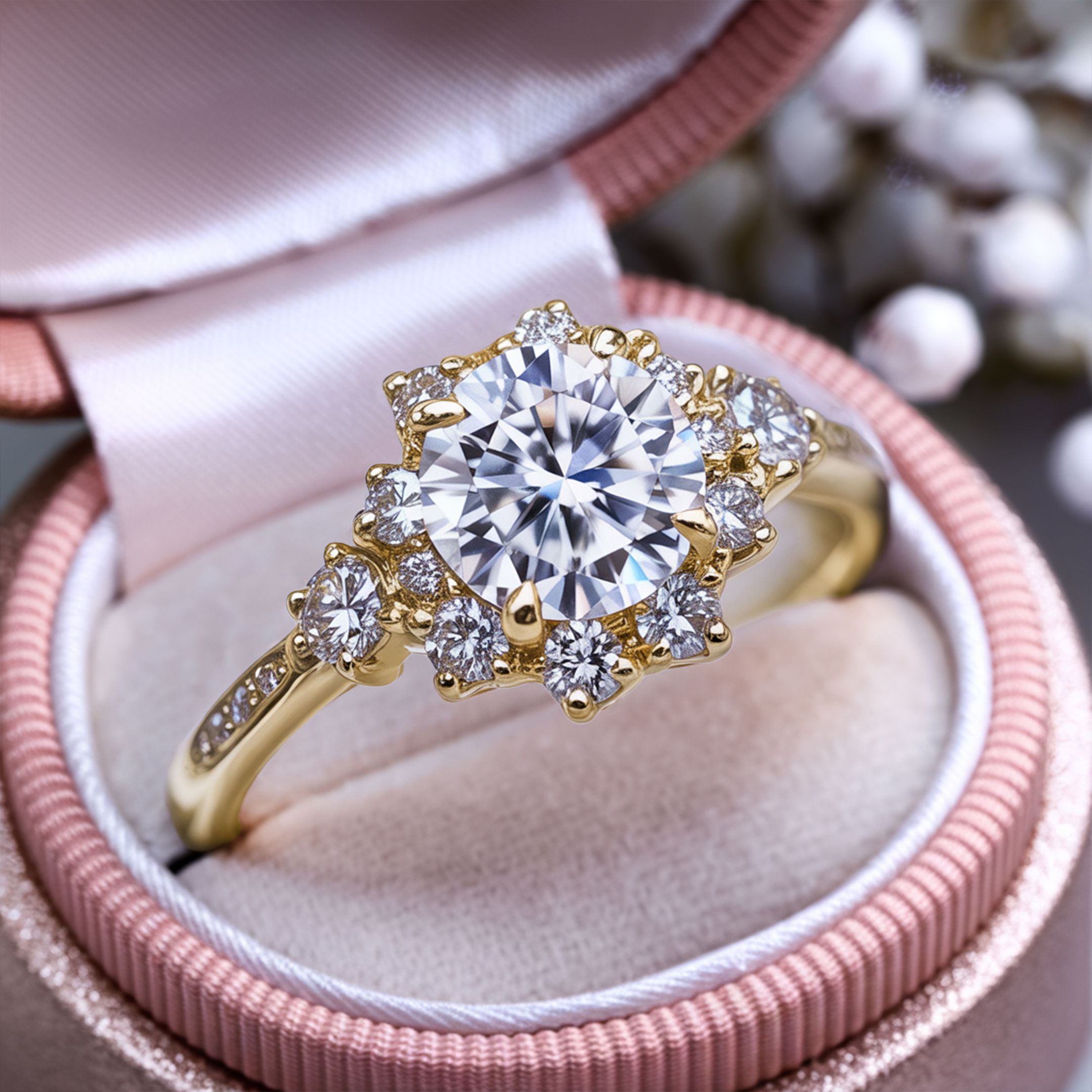 The Bethany - Bague Moissanite Blanche