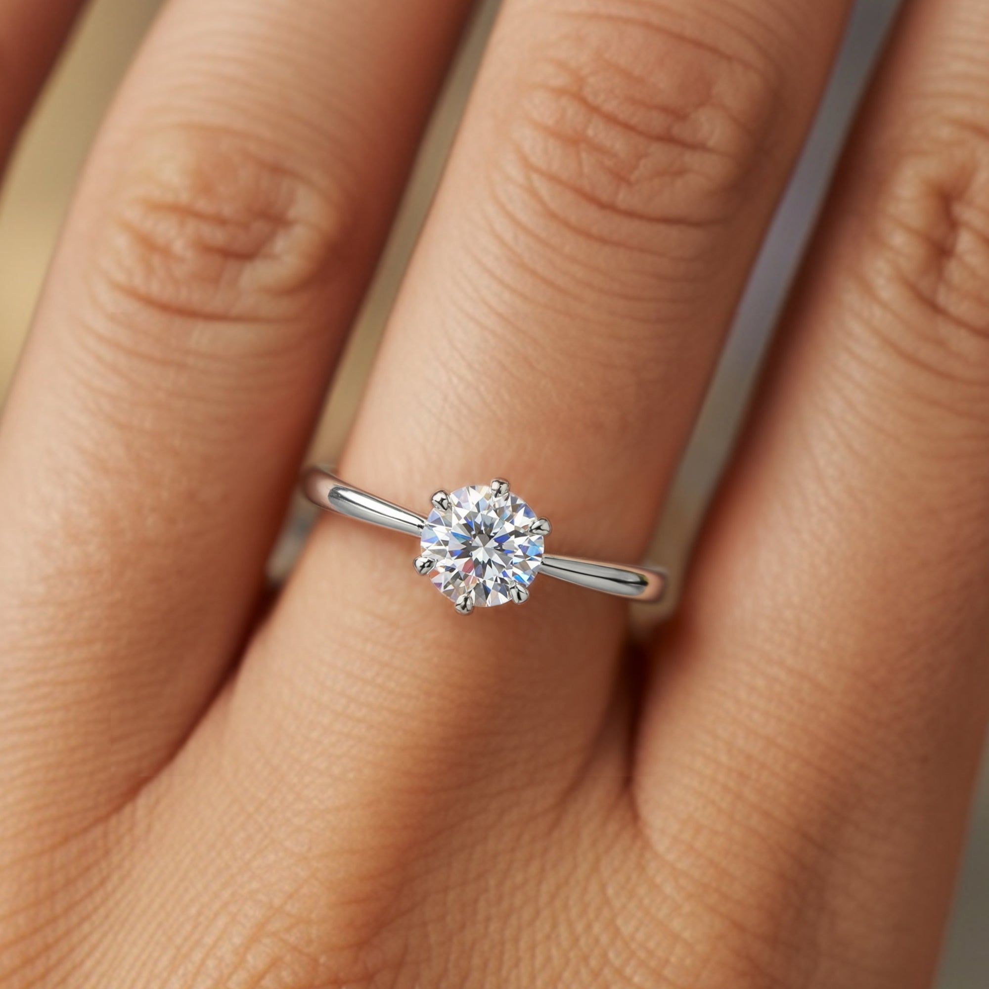 Bague Moissanite 0.3CT gratuite en argent sterling S925