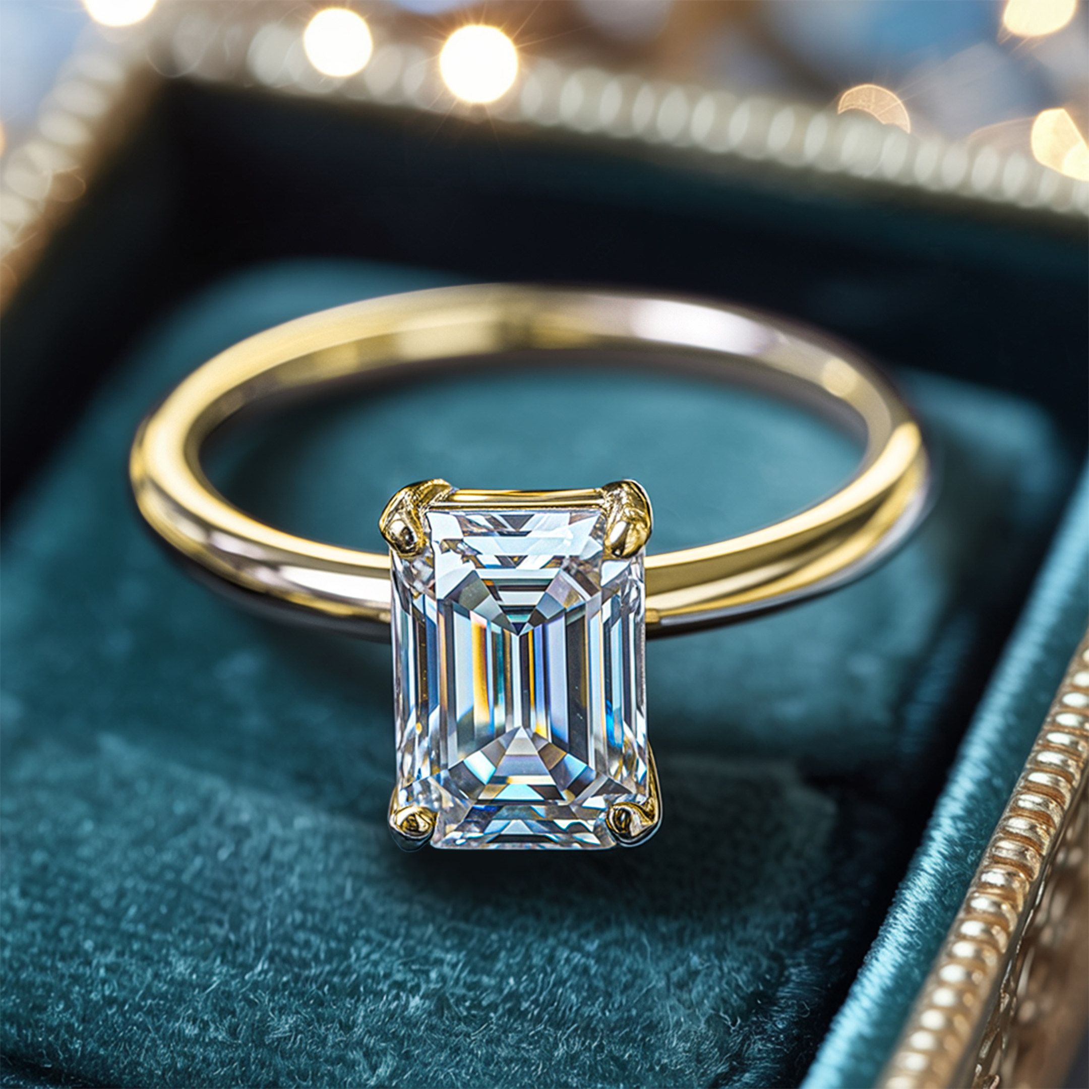 The Adelina Rae – Solitaire Moissanite Ring