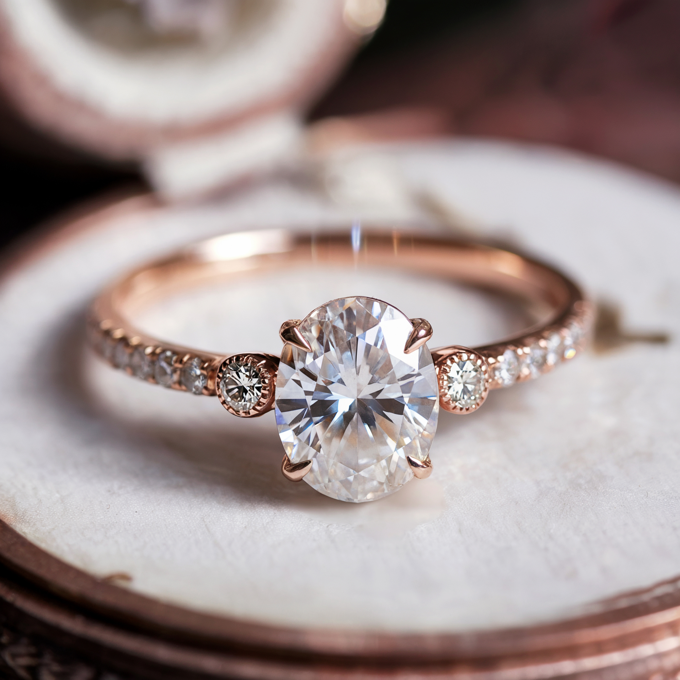 La Bague Luna 1CT Moissanite