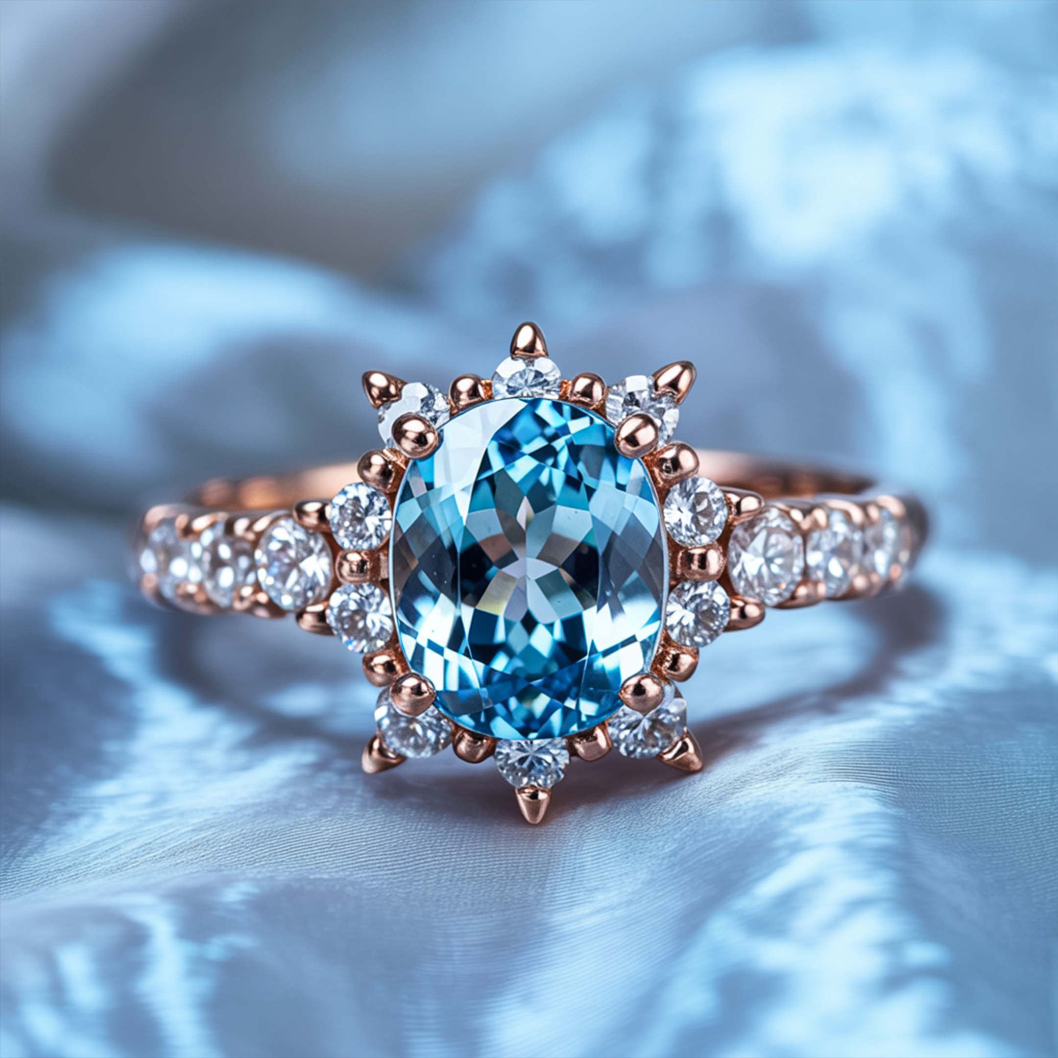 The Caterina Oval Cut Moissanite Ring