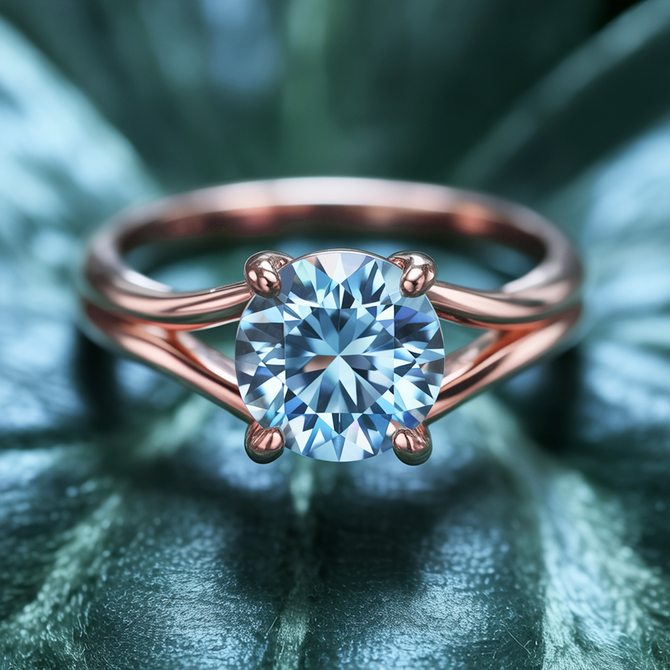 The Katalina – Split Shank Moissanite Ring