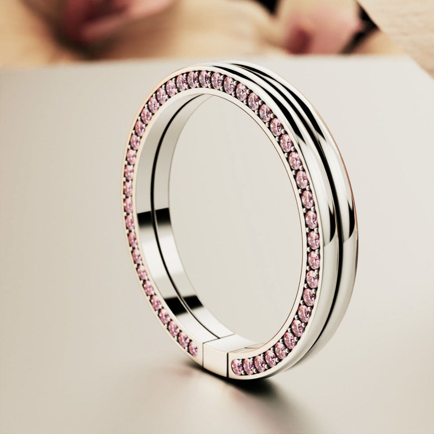 Bague Argent Pliable Personnalisée "Je T'aimerai Toujours"
