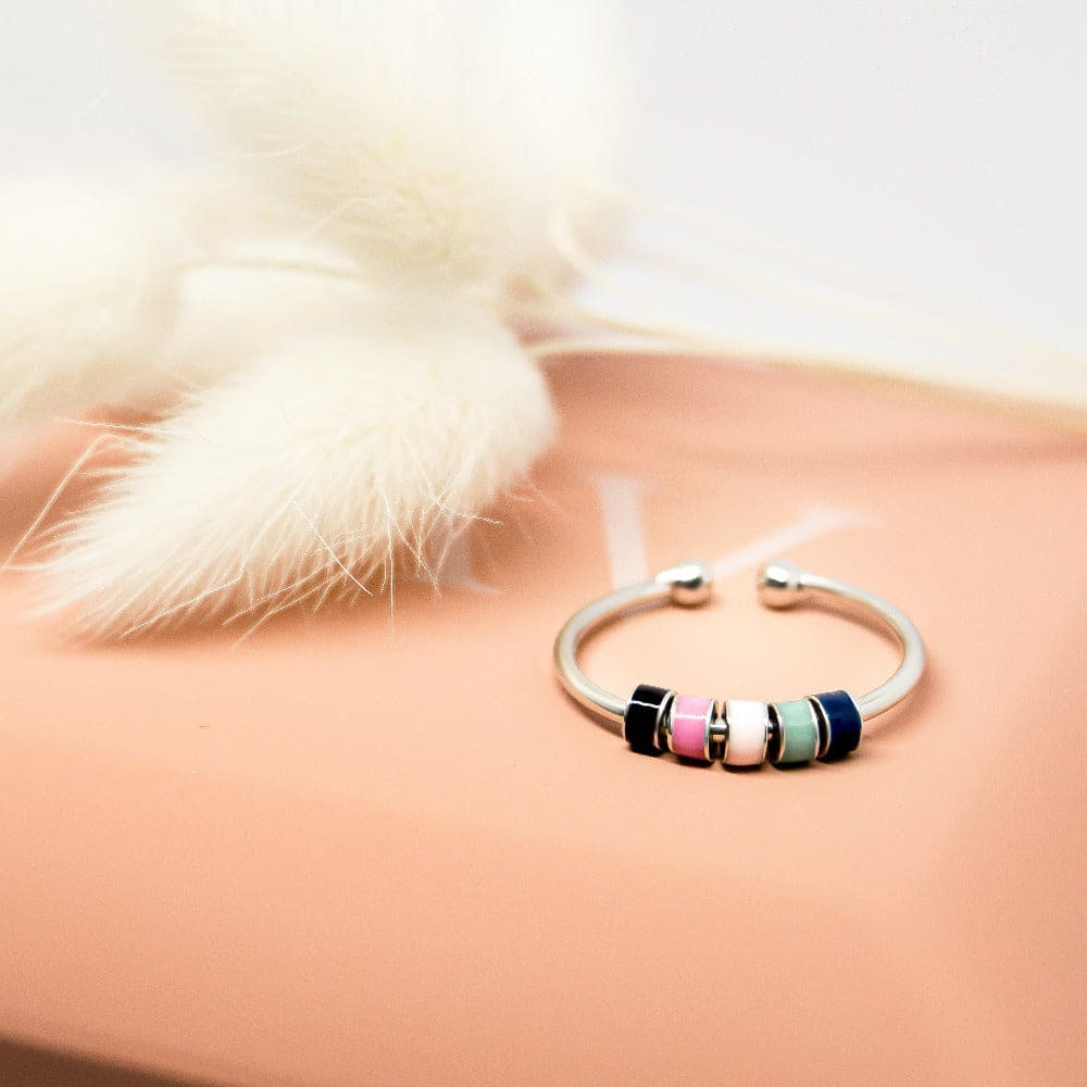 À Ma Fille | Bague Anti-Stress Émail Anti-Anxiété
