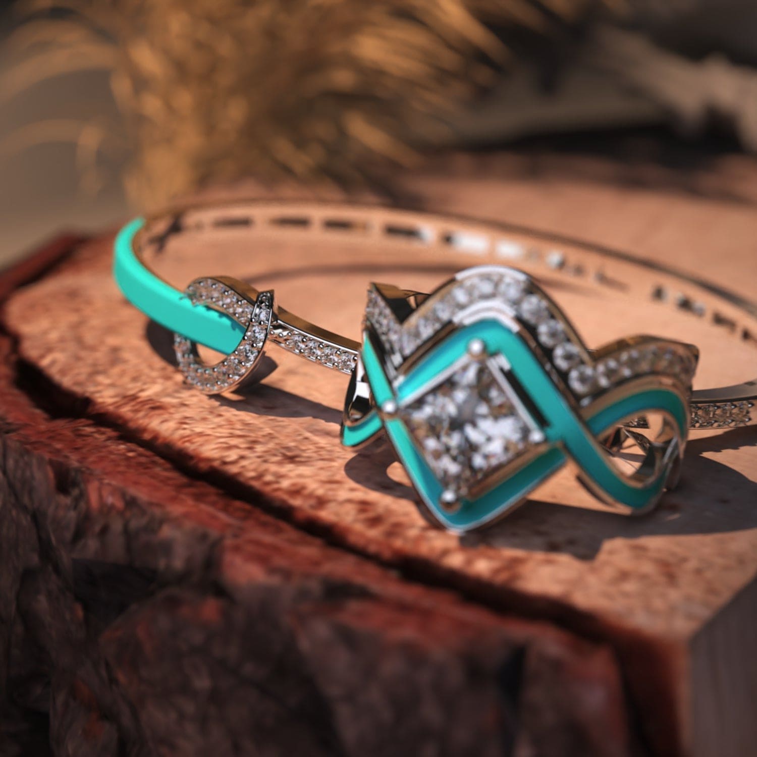 L'Onde Océane : Bague 2 pièces + Bracelet GRATUIT - Argent Sterling S925