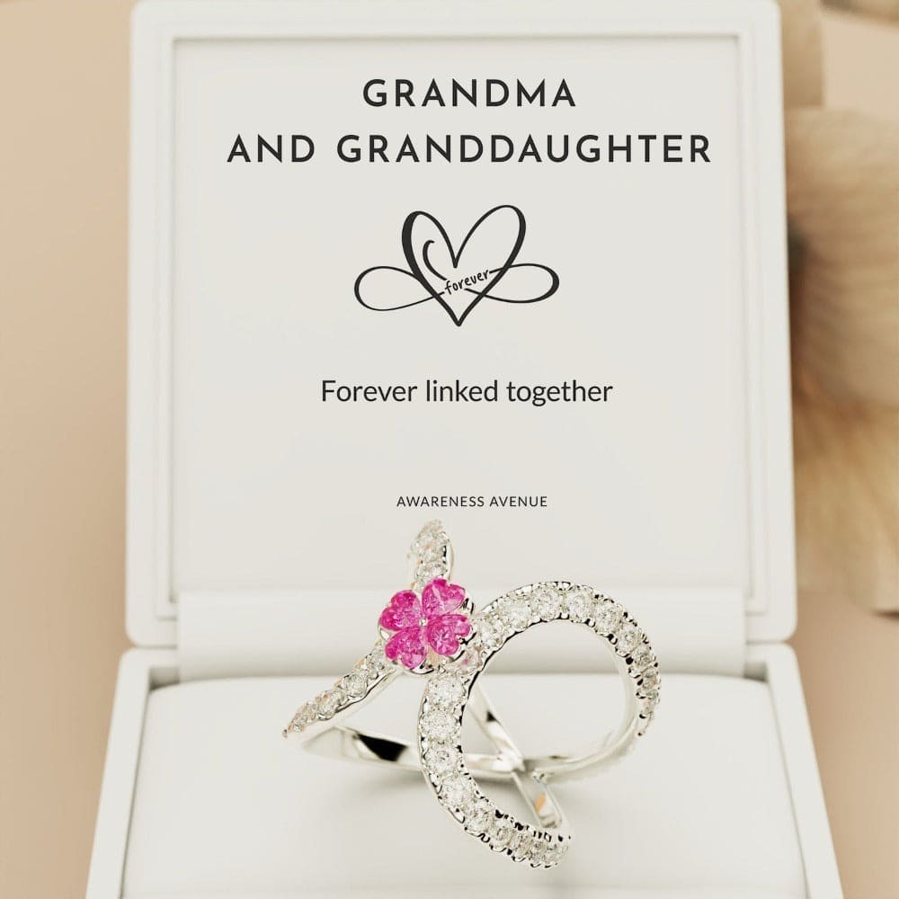 Sérénité Rose : Bague Boucle d'Amour Infini - Argent Sterling S925