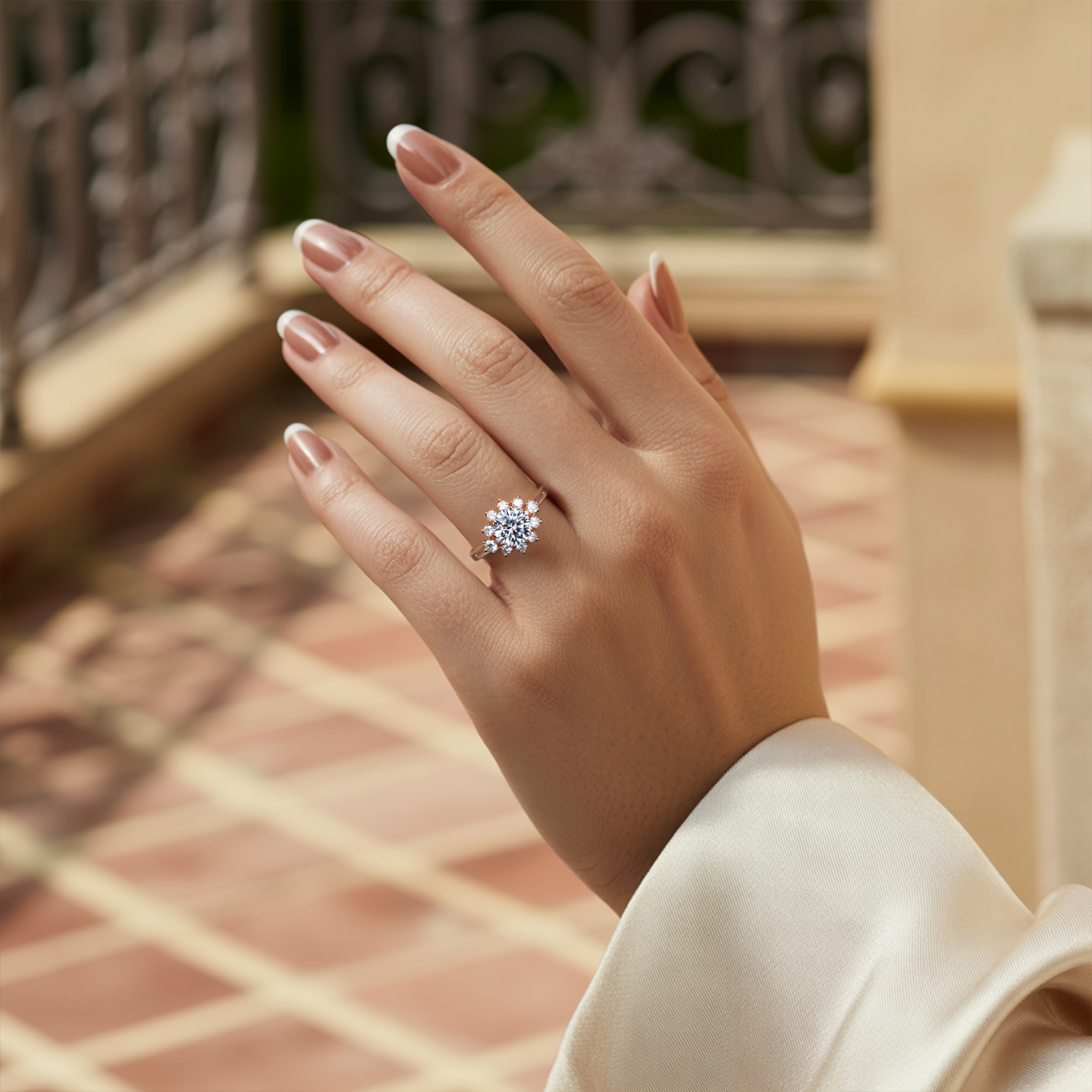 The Bethany - Bague Moissanite Blanche