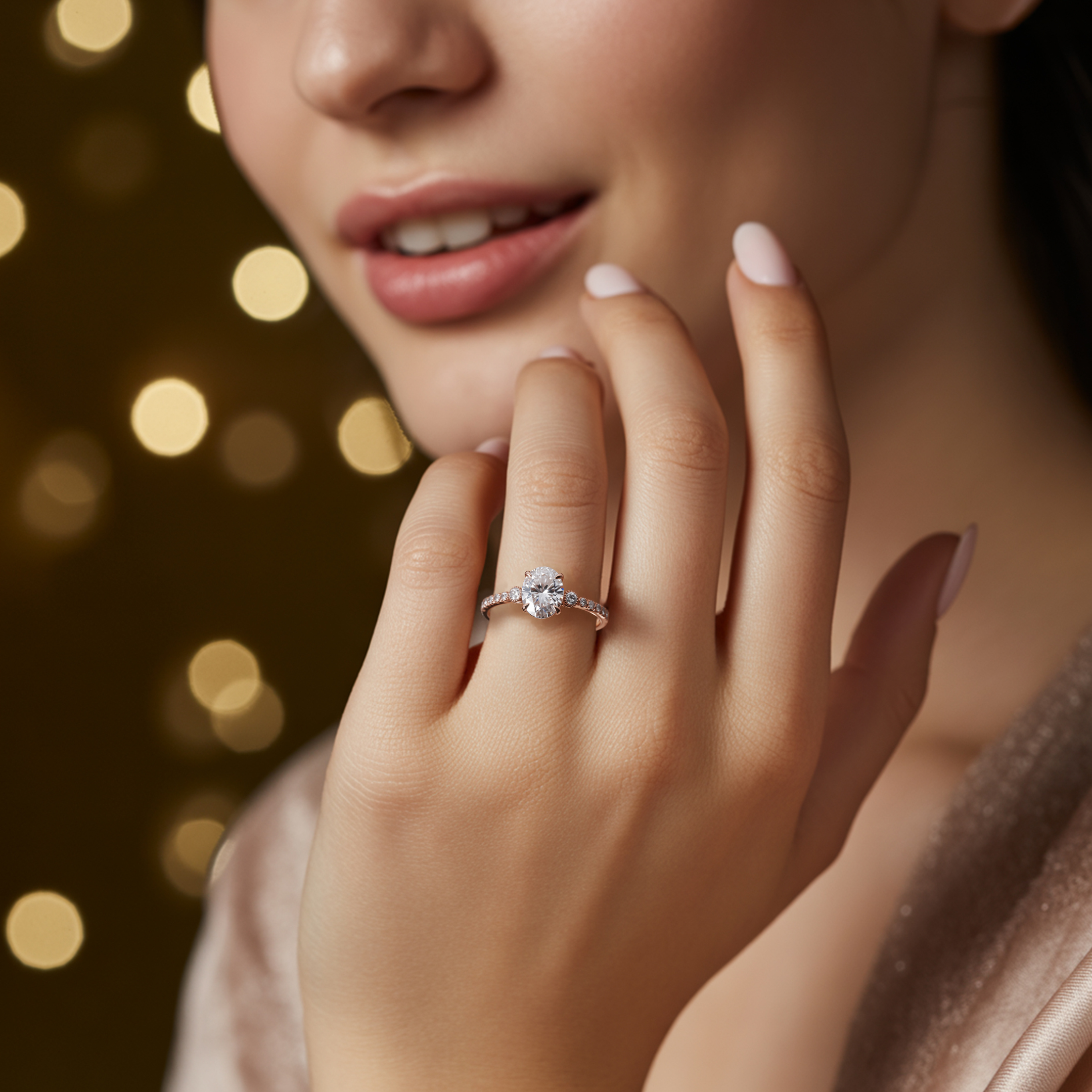 La Bague Luna 1CT Moissanite