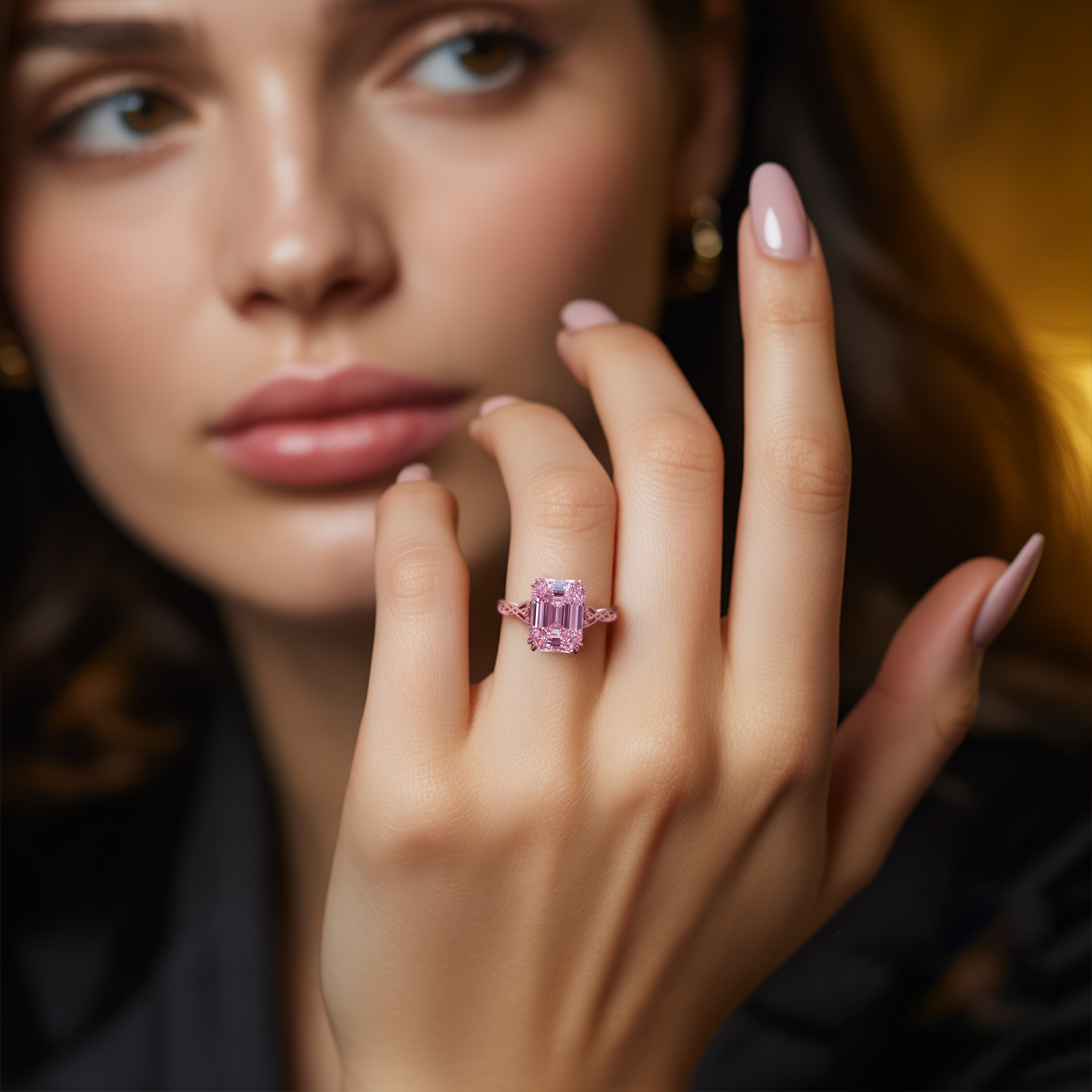 The Camilla - Vintage Moissanite Ring