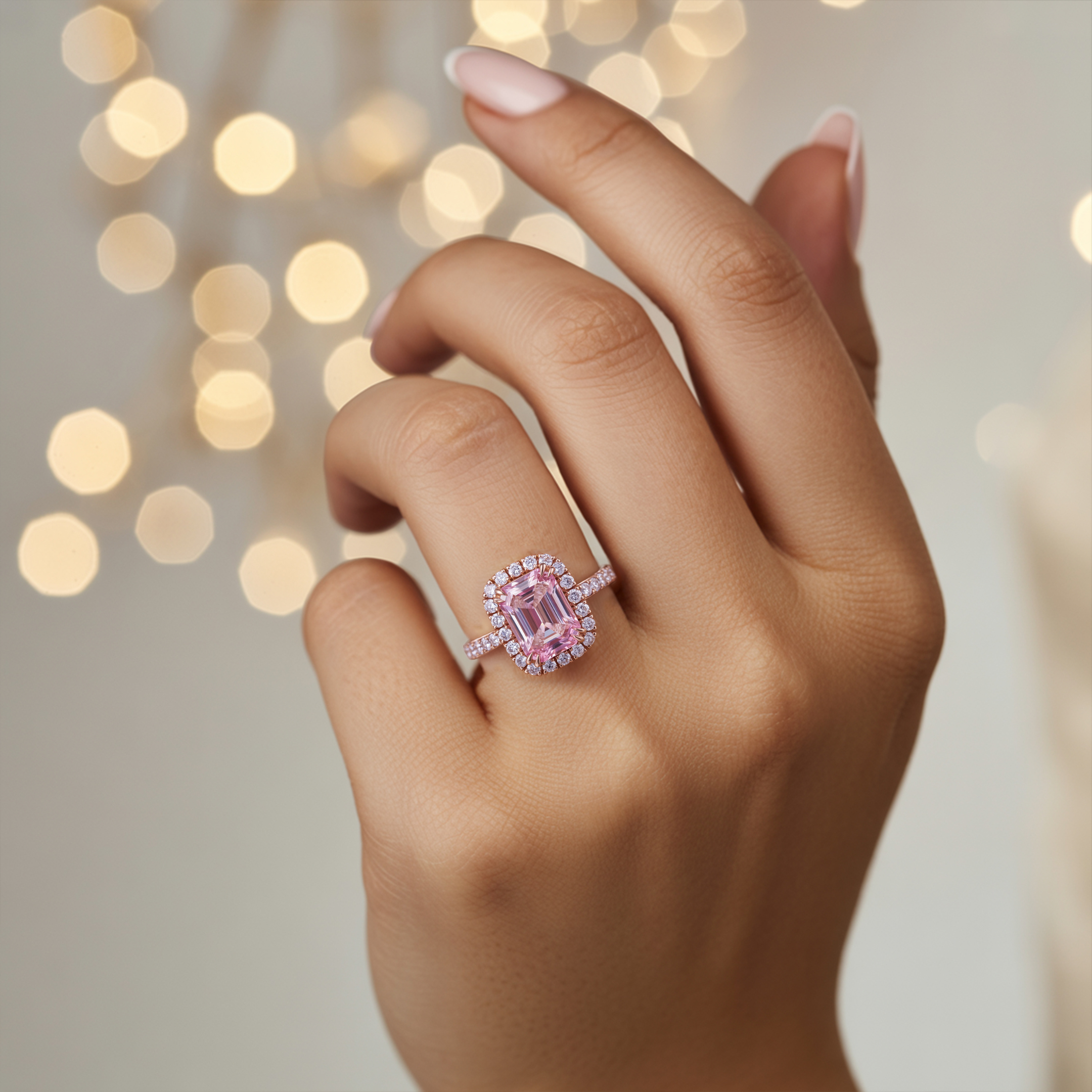 The Camilla - Halo Moissanite Ring