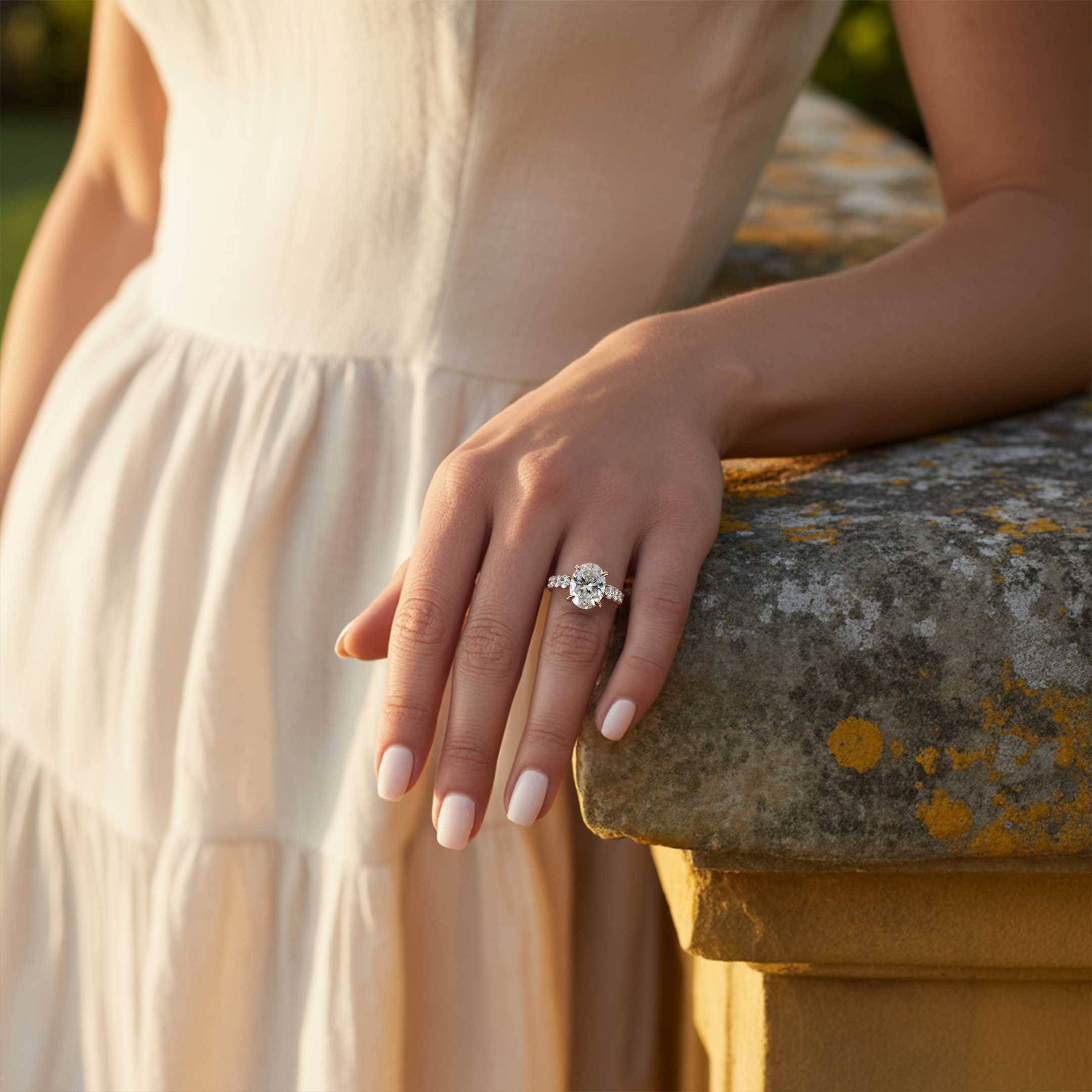 La Bague Célestine Moissanite 4CT