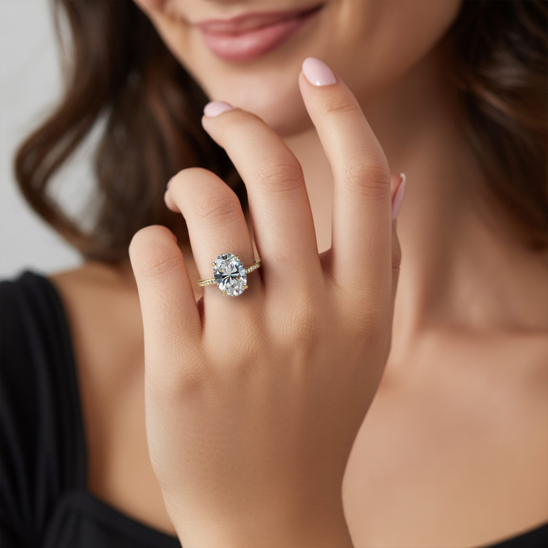 La Bague Opale Moissanite 4CT