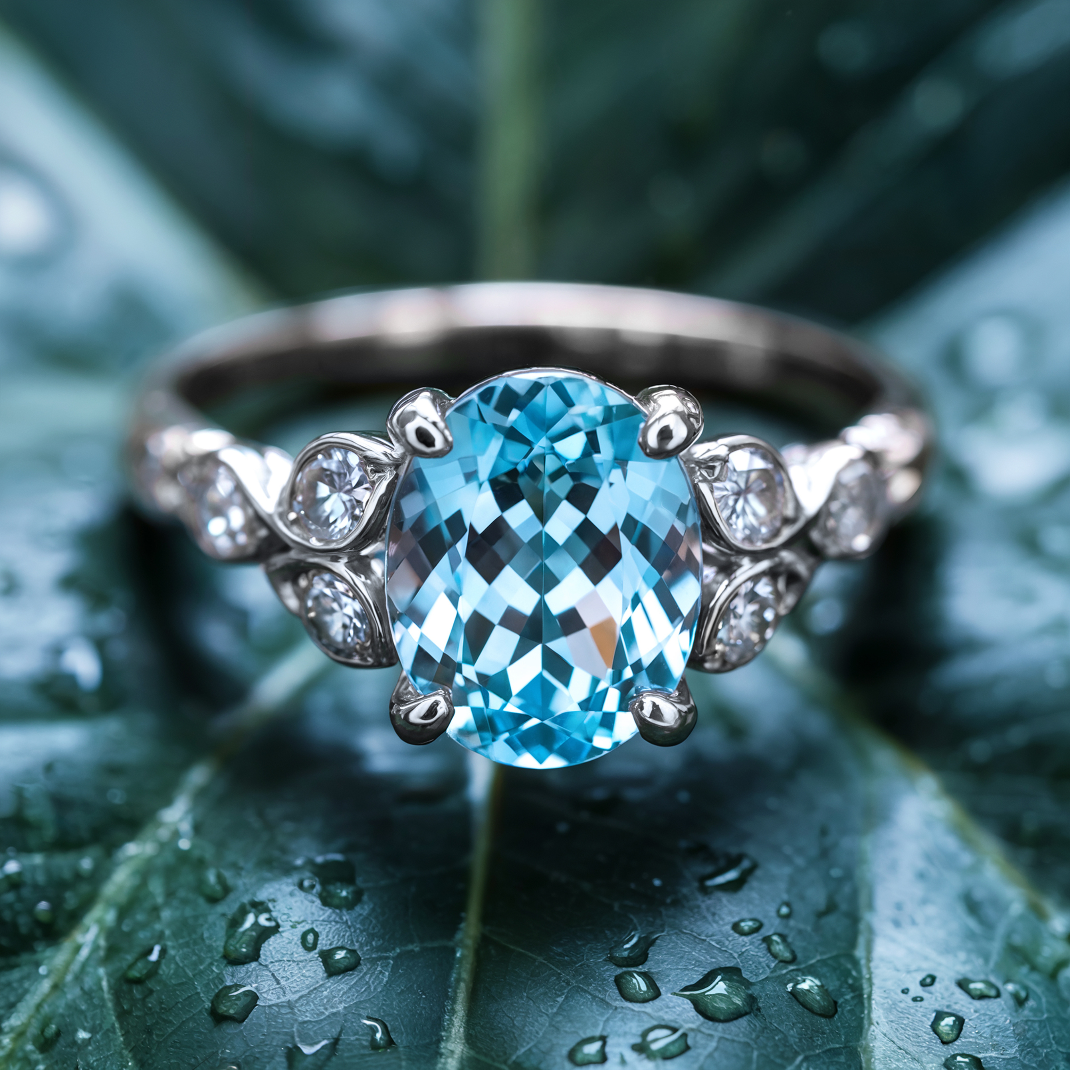 The Katalina Oval Cut Moissanite Ring