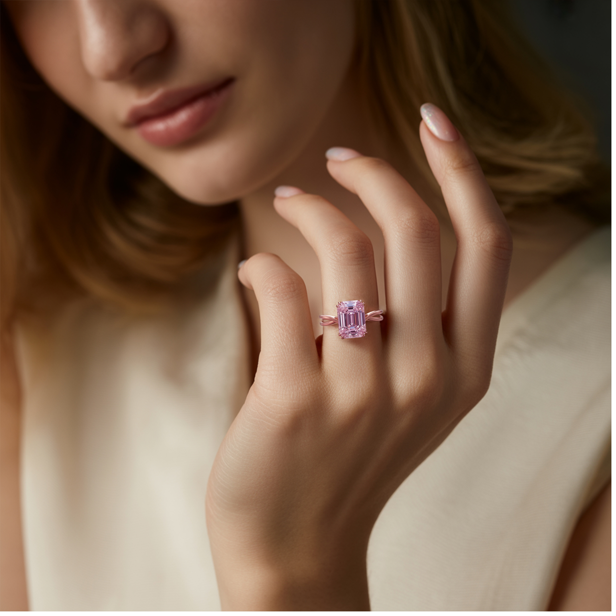 The Camilla - Infinity Moissanite Ring