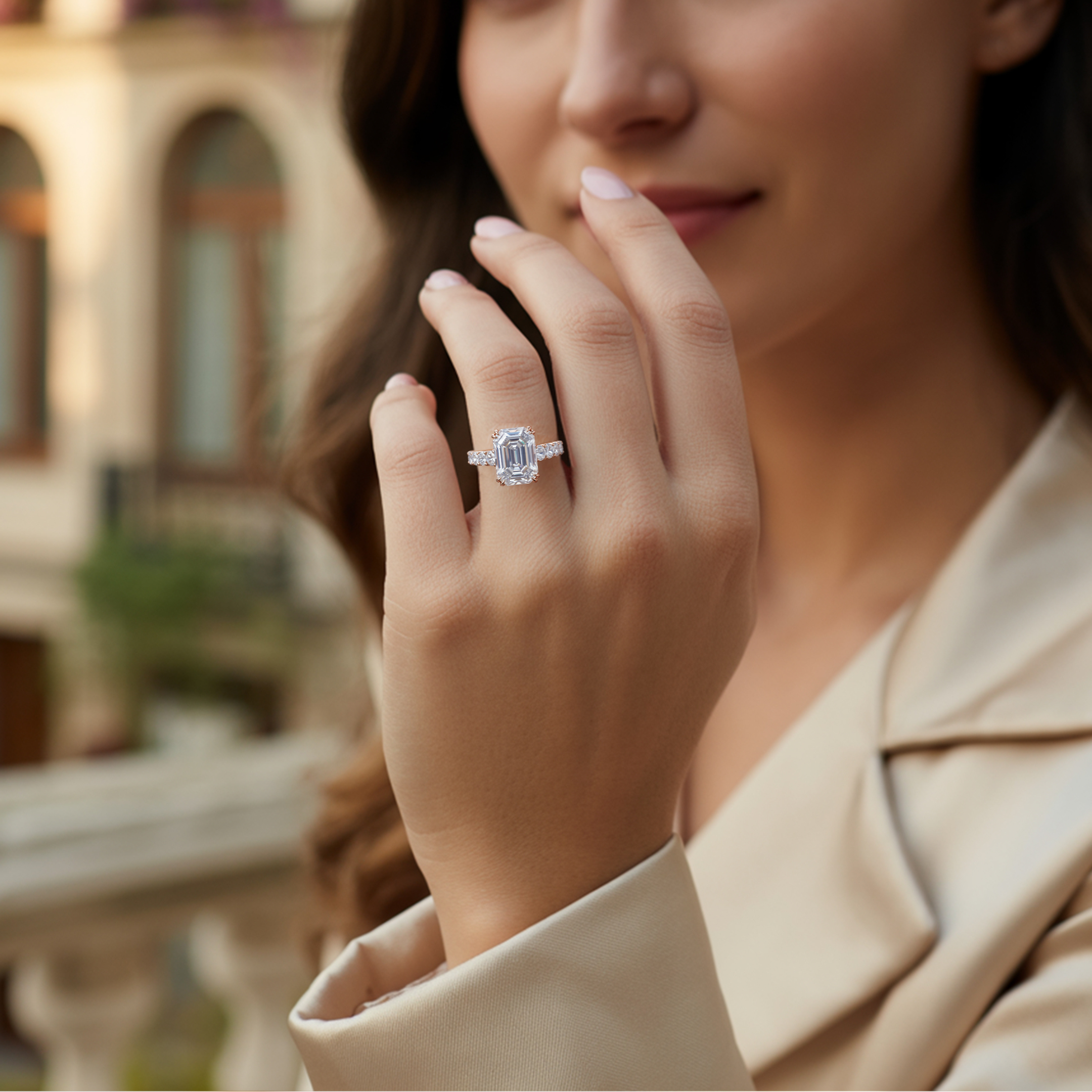 The Camilla - White Moissanite Ring