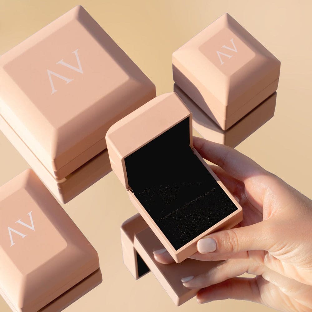 Marquise Brilliance: Gem Cluster Ring - 18K Rose Gold Vermeil