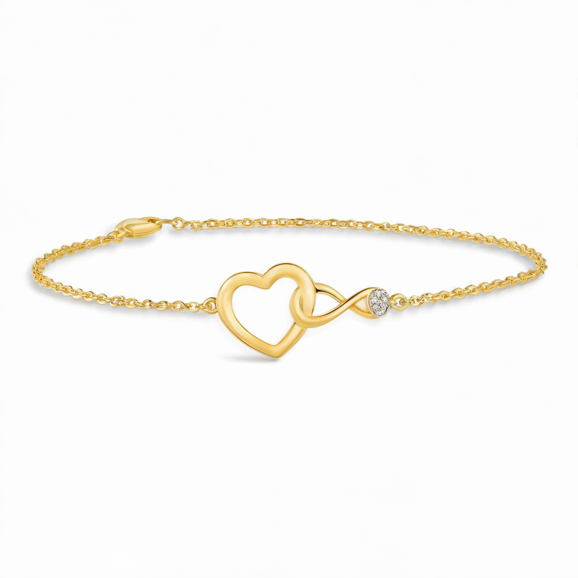 Bracelet Cœur Infini Entrelacé
