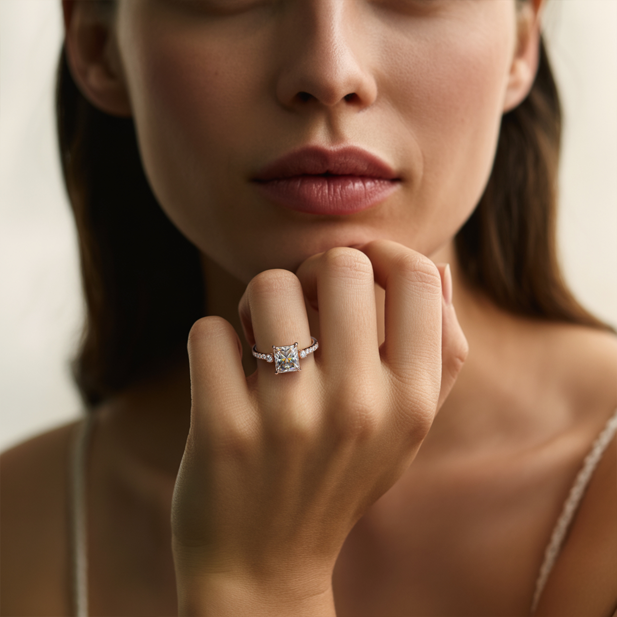 The Luna | To My Future Wife — Princess Cut Moissanite Ring
