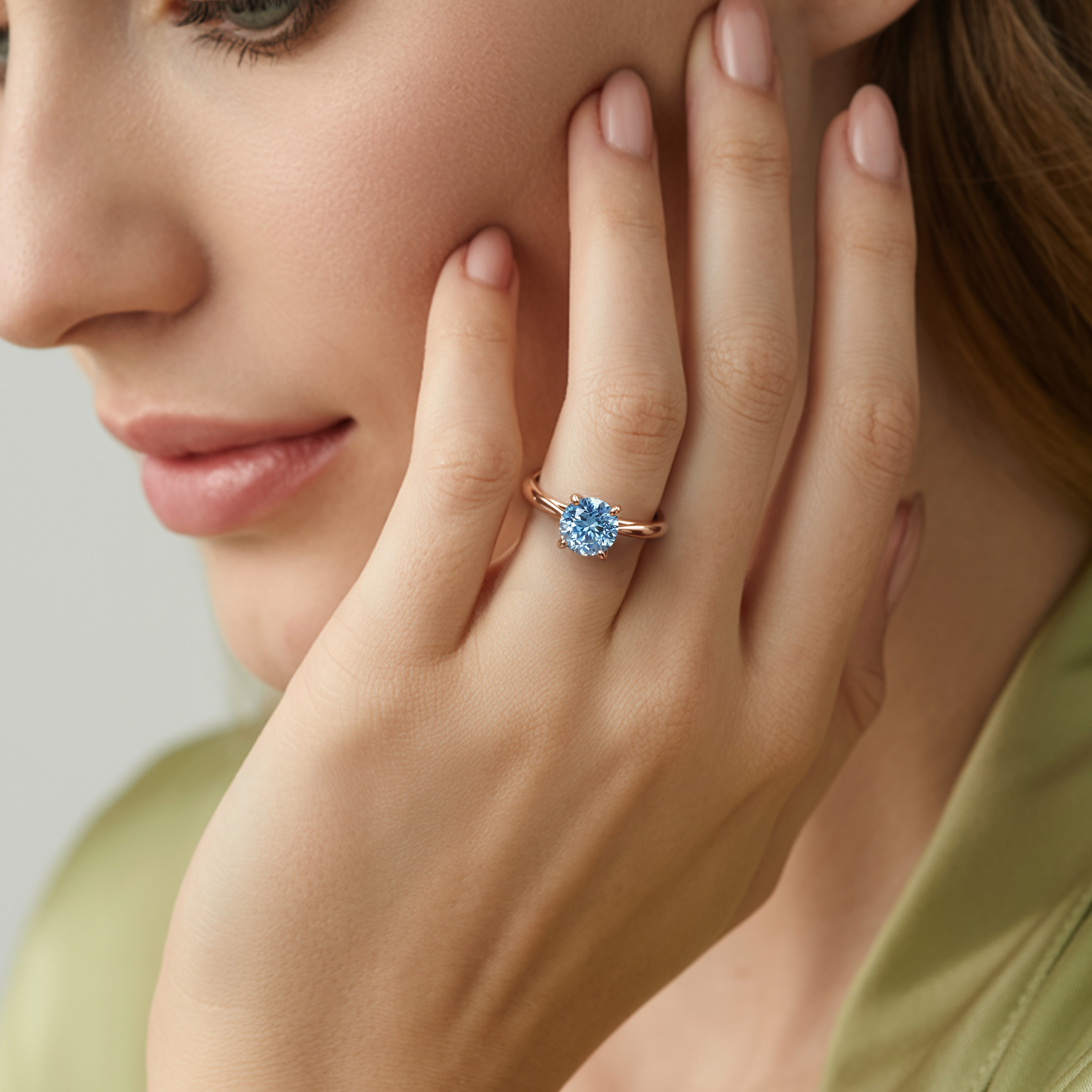 The Katalina – Solitaire Moissanite Ring