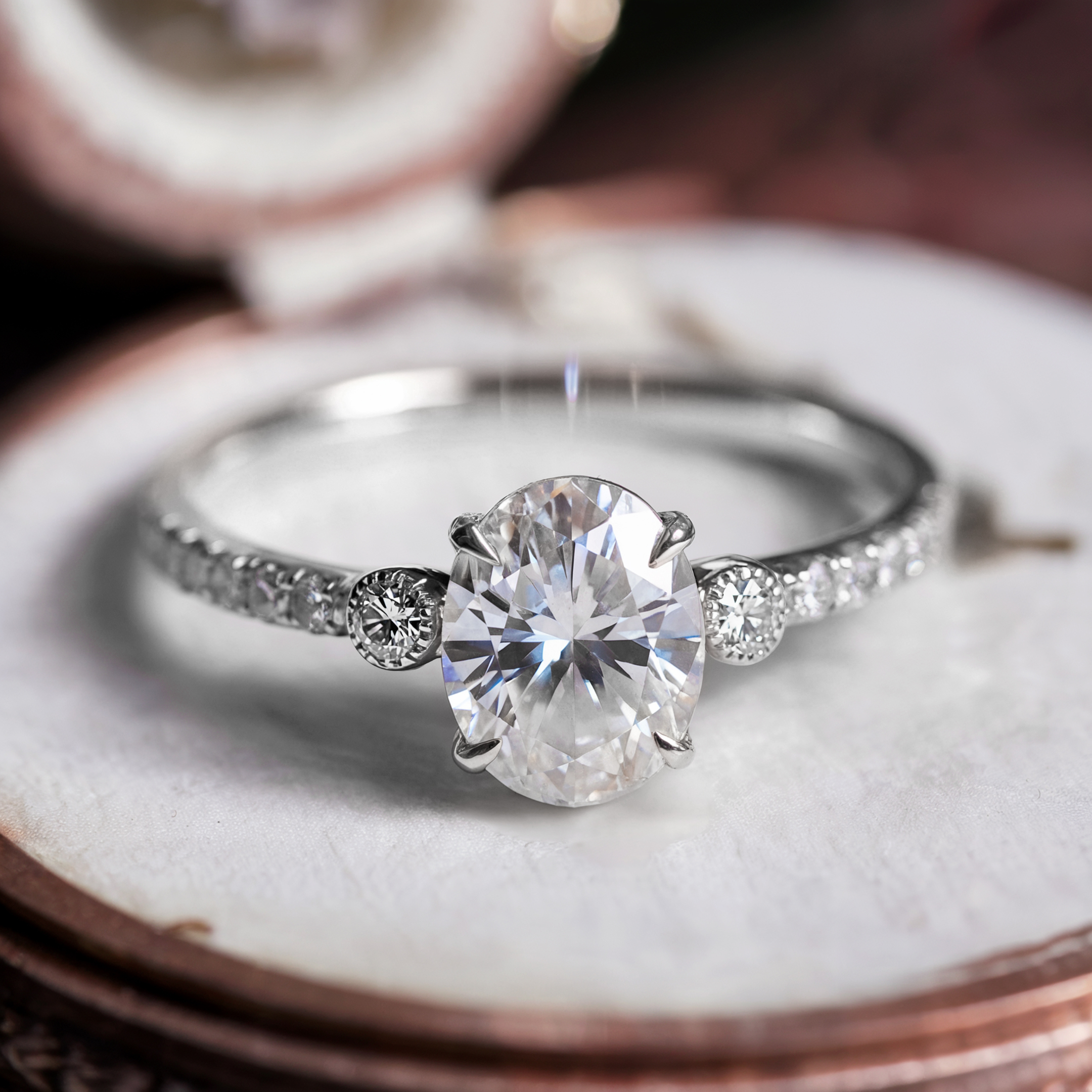La Bague Luna 1CT Moissanite