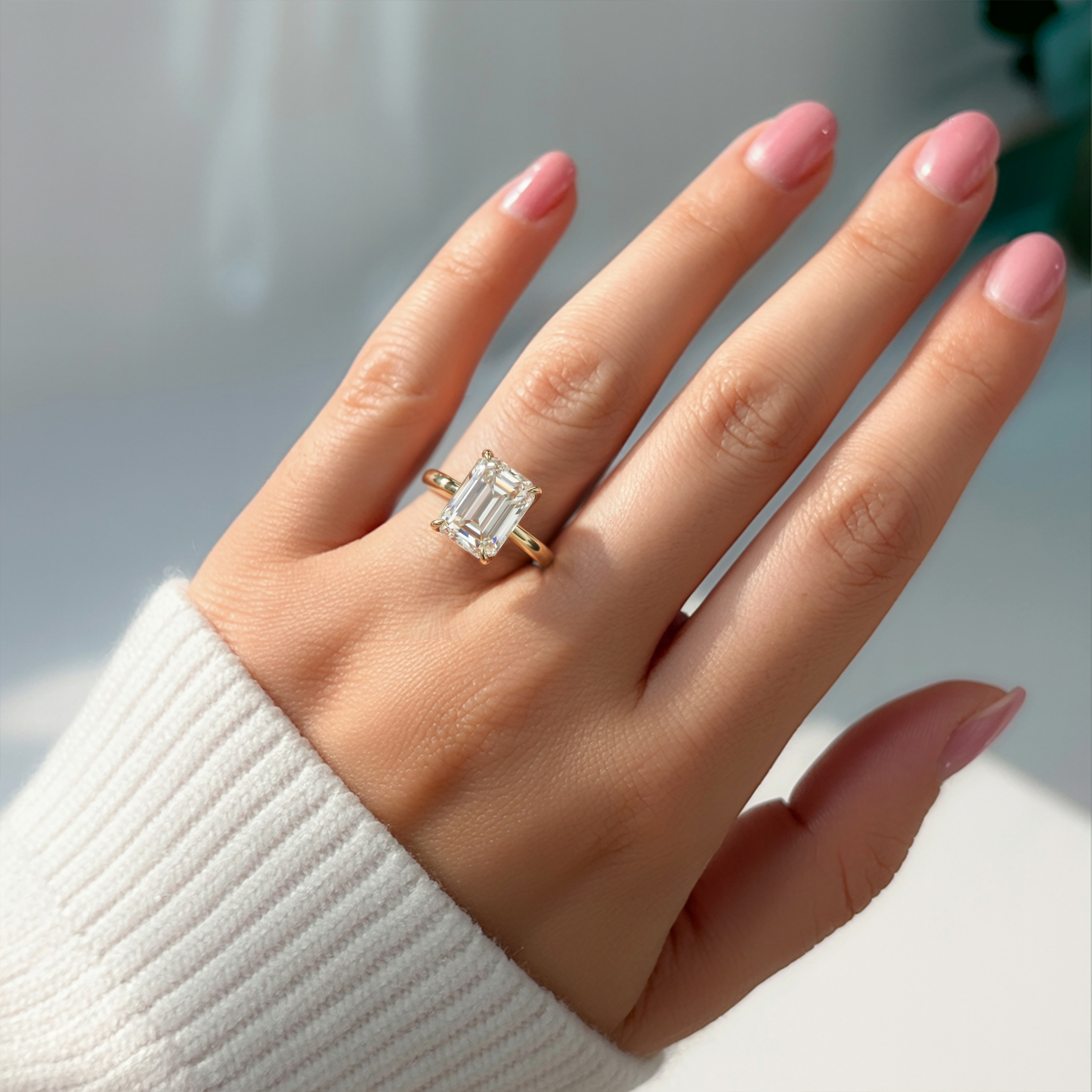 The Bella Jewel – Solitaire Moissanite Ring