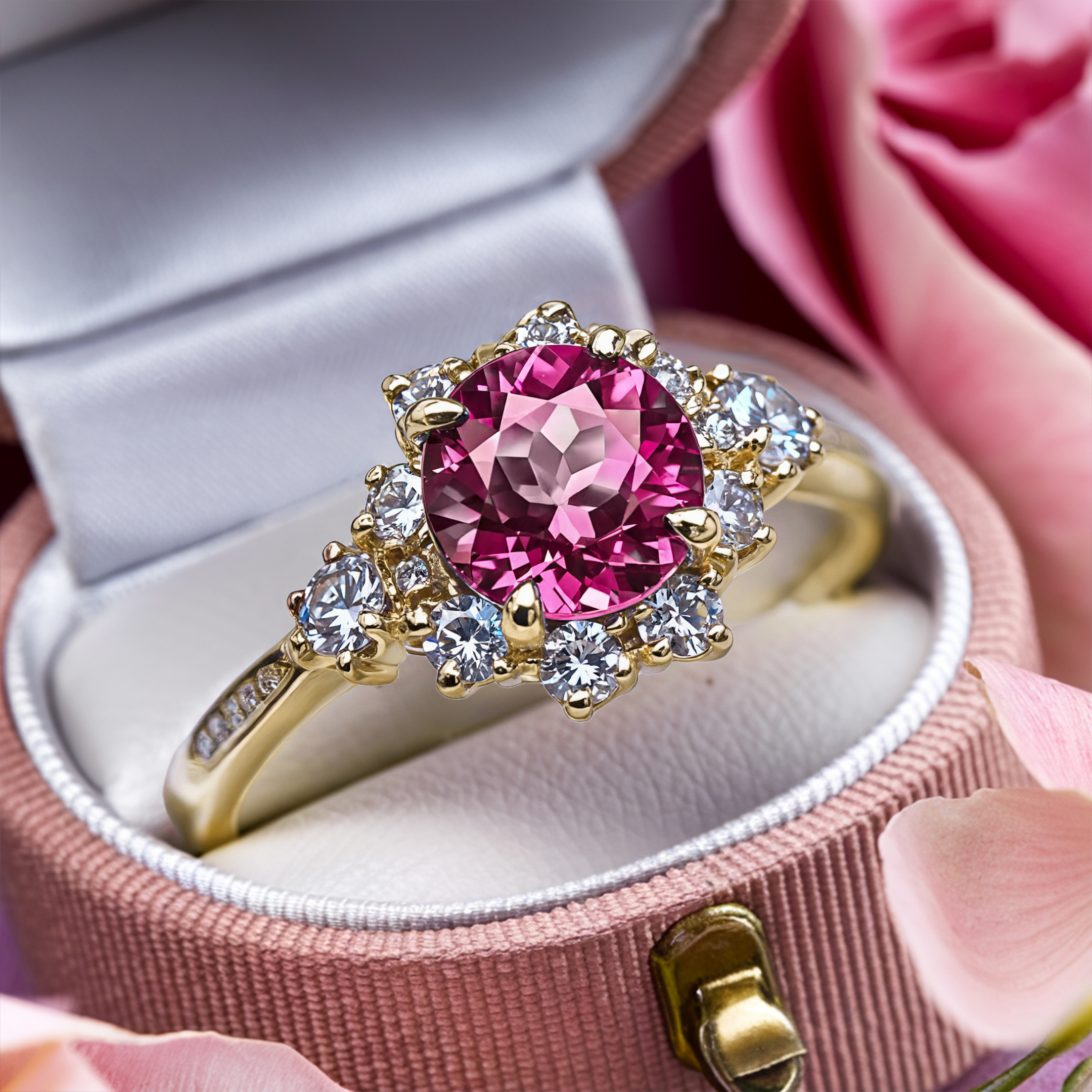 La Bague Bethany - Moissanite Rose