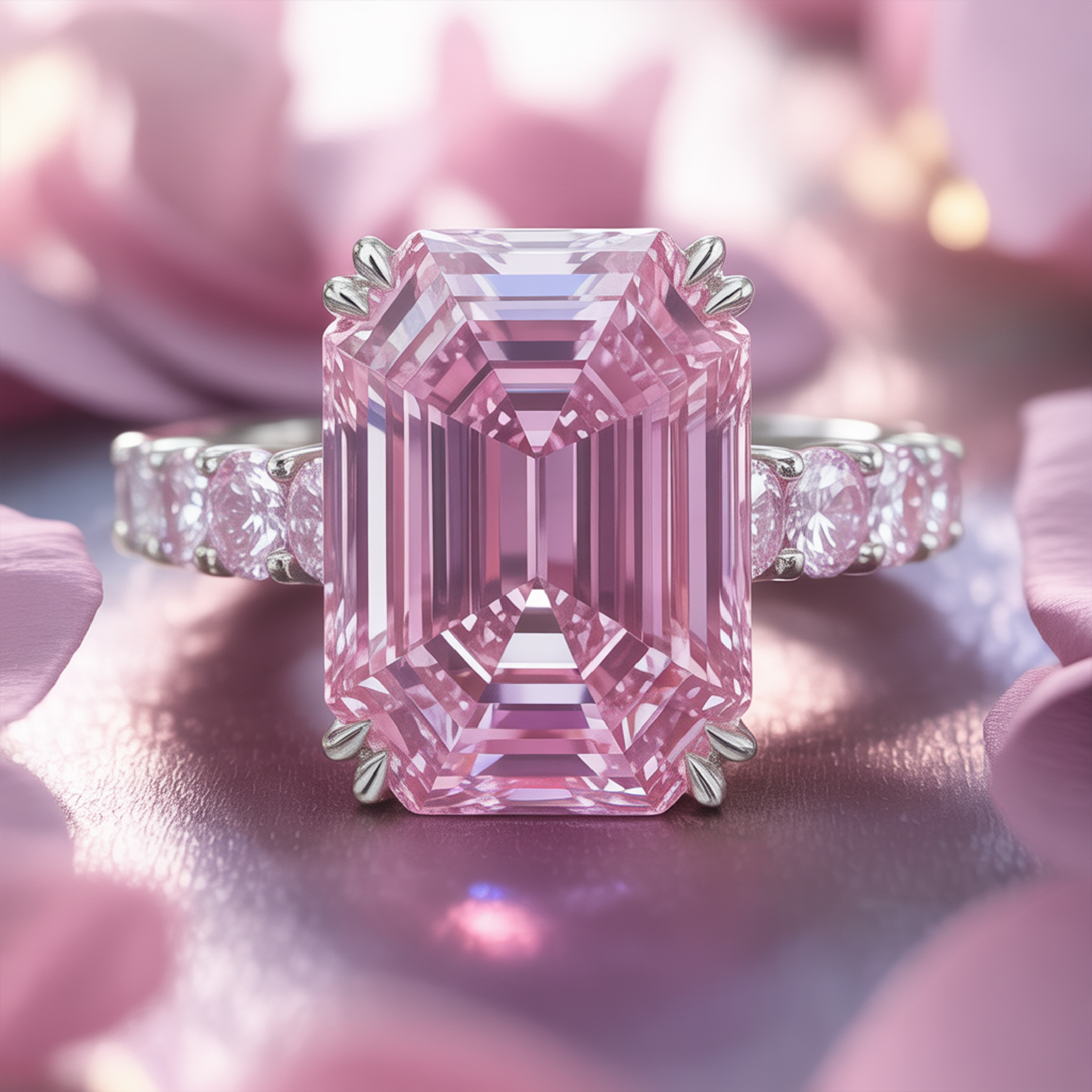 The Camilla 5CT Pink Moissanite Ring