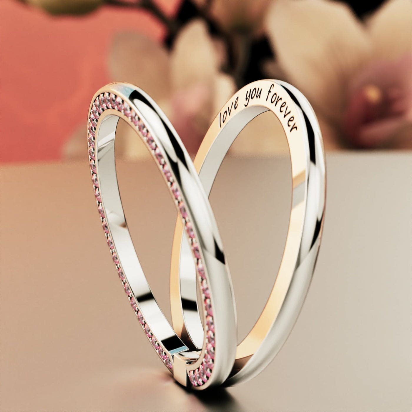 Love You Forever: Personalized Foldable Silver Ring