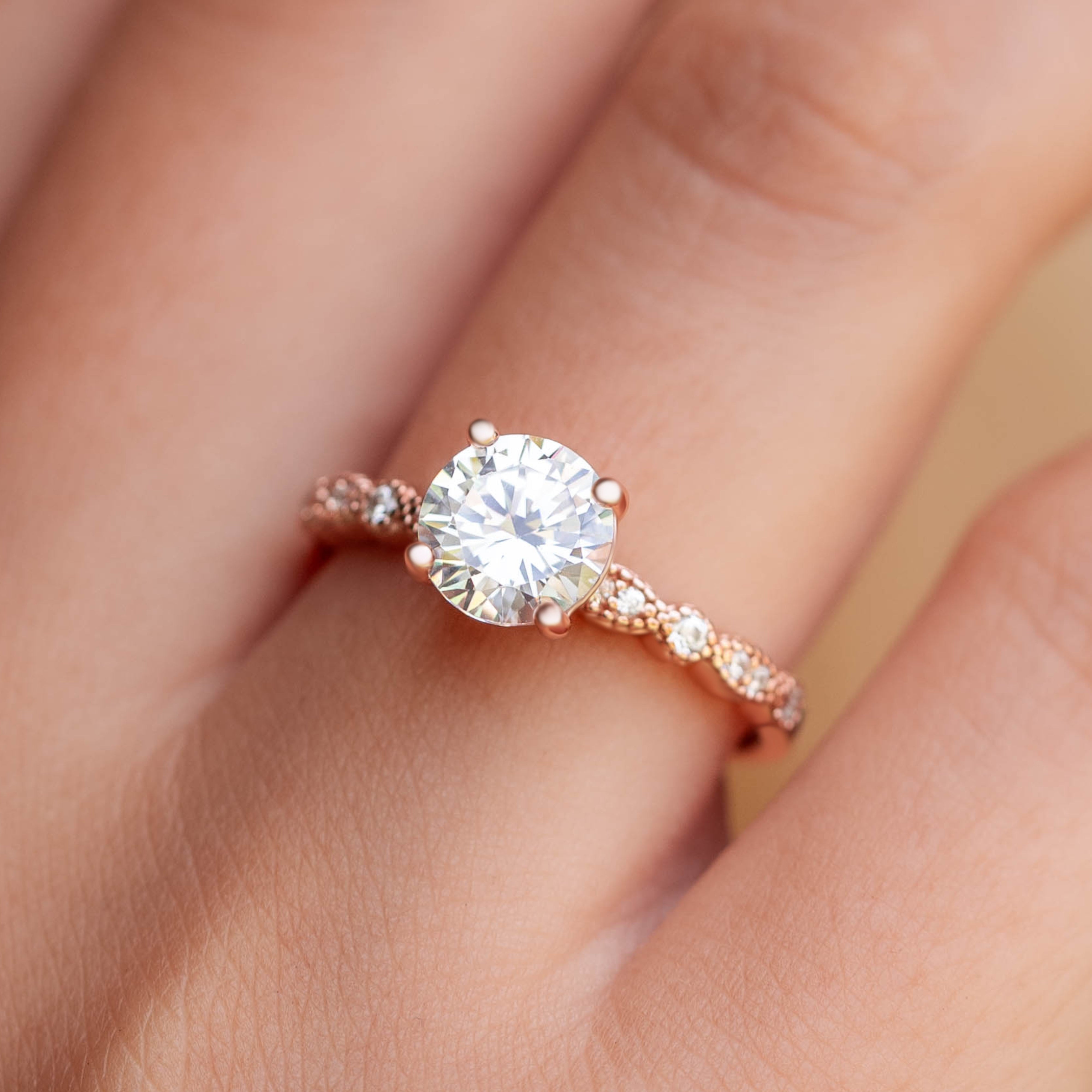 The Brilliant - Gold - Moissanite