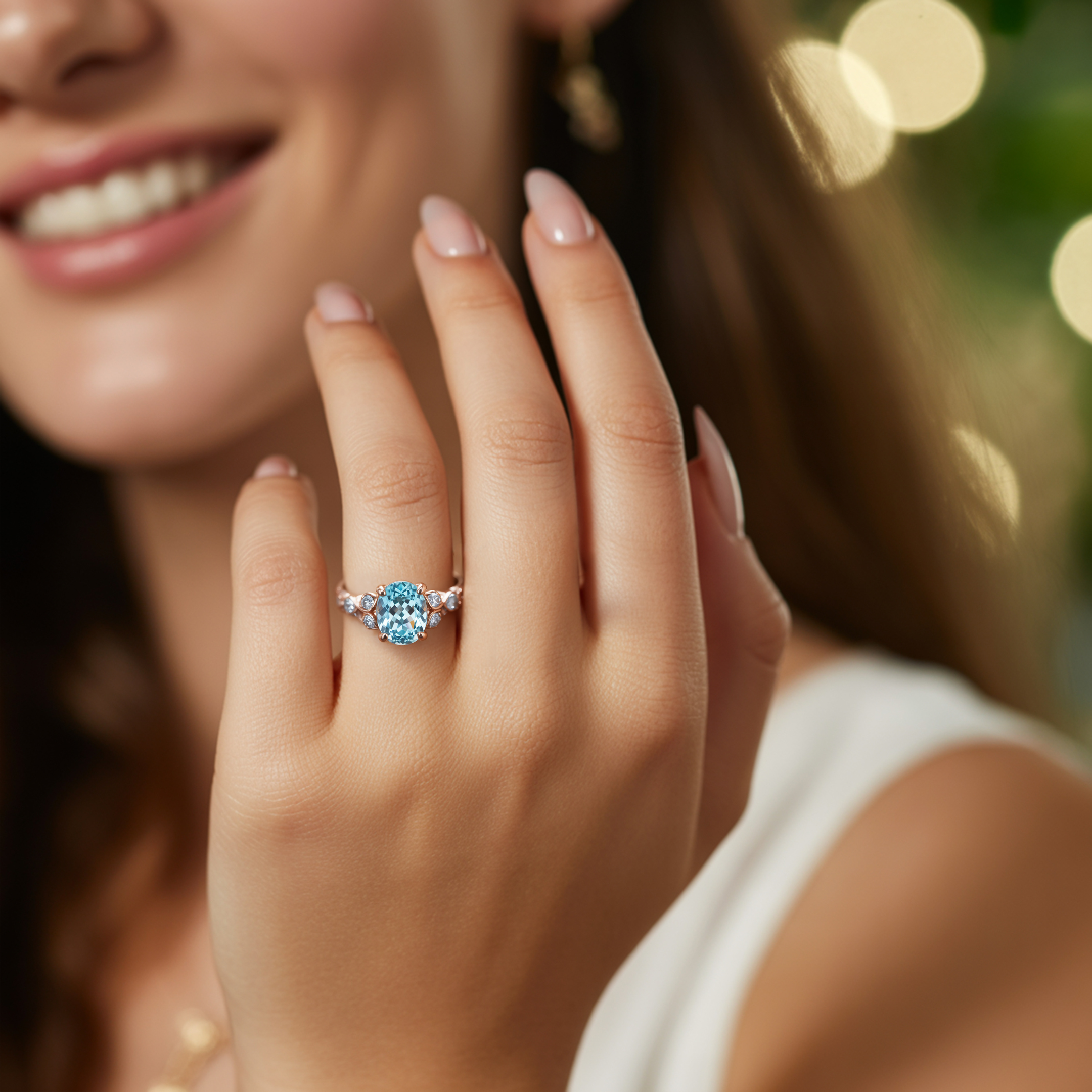 The Katalina Oval Cut Moissanite Ring