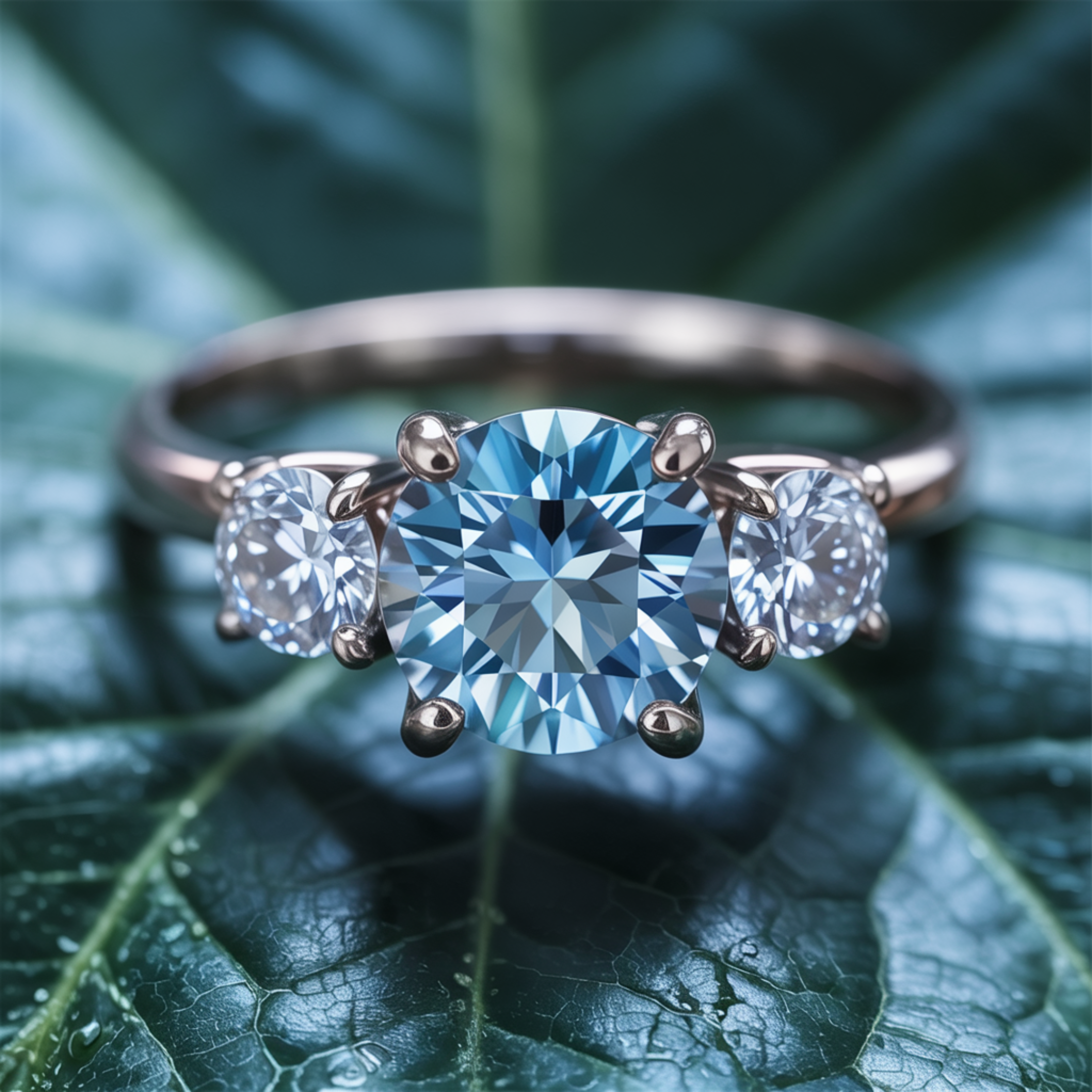 The Katalina – Three-Stone Moissanite Ring