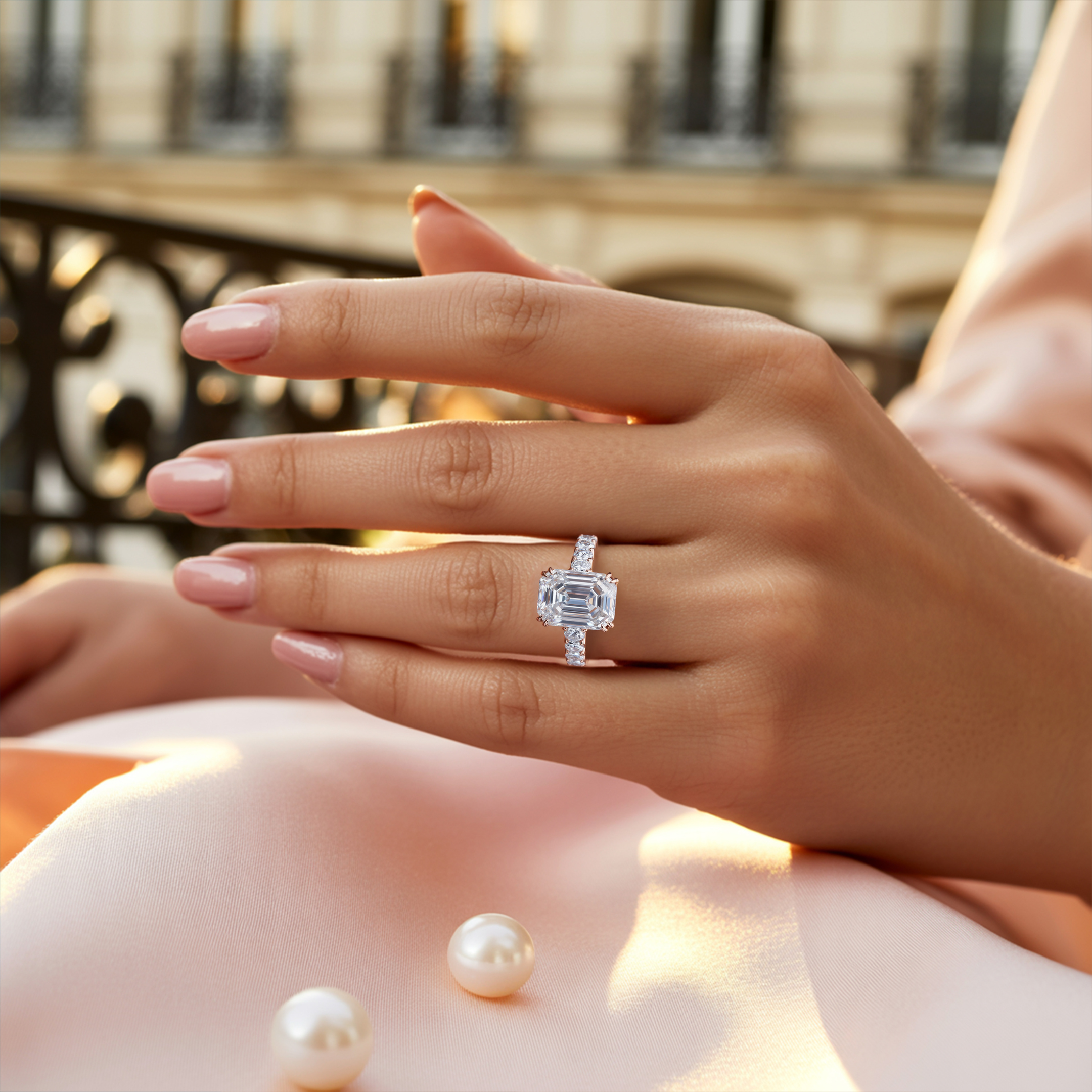 The Camilla - White Moissanite Ring