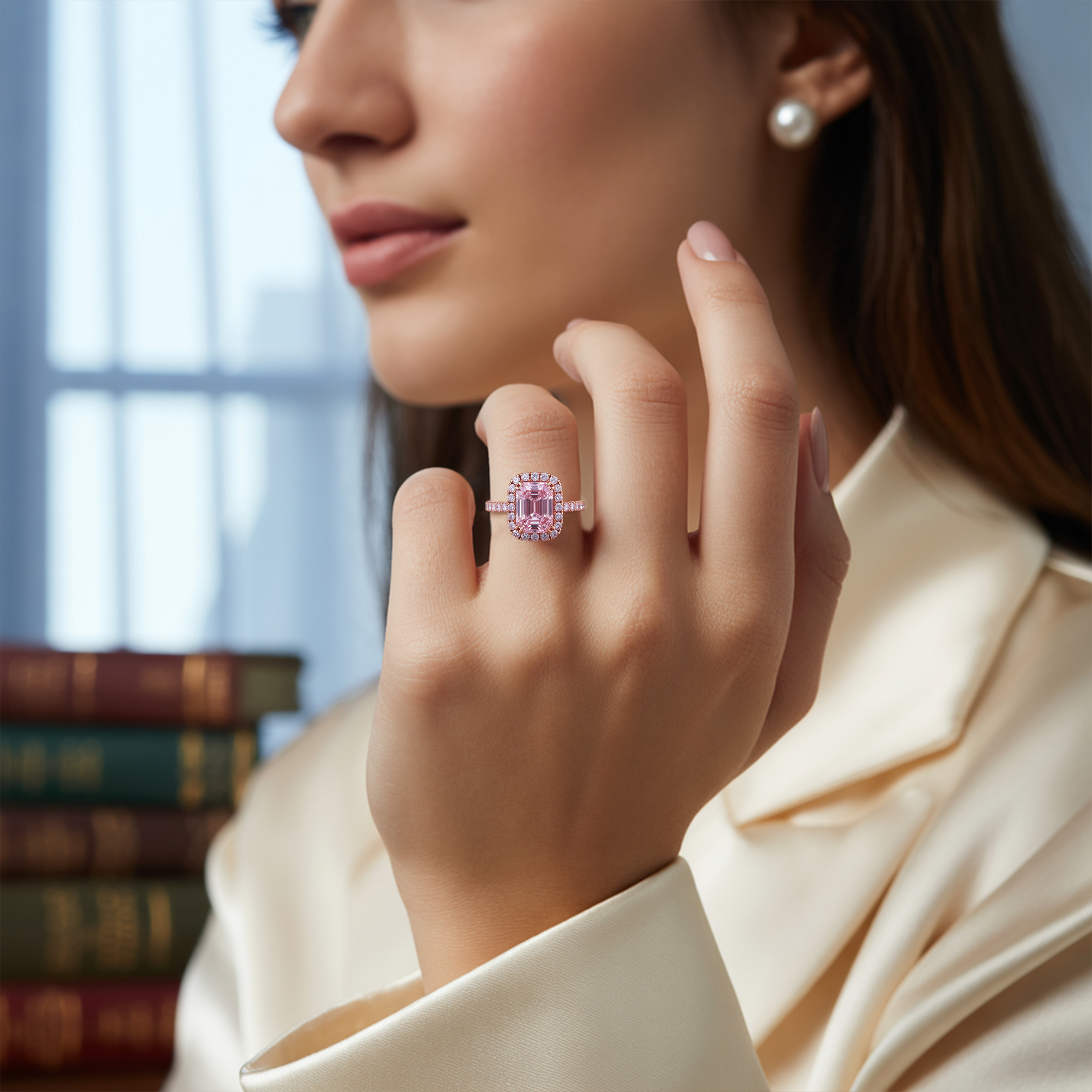 The Camilla - Halo Moissanite Ring