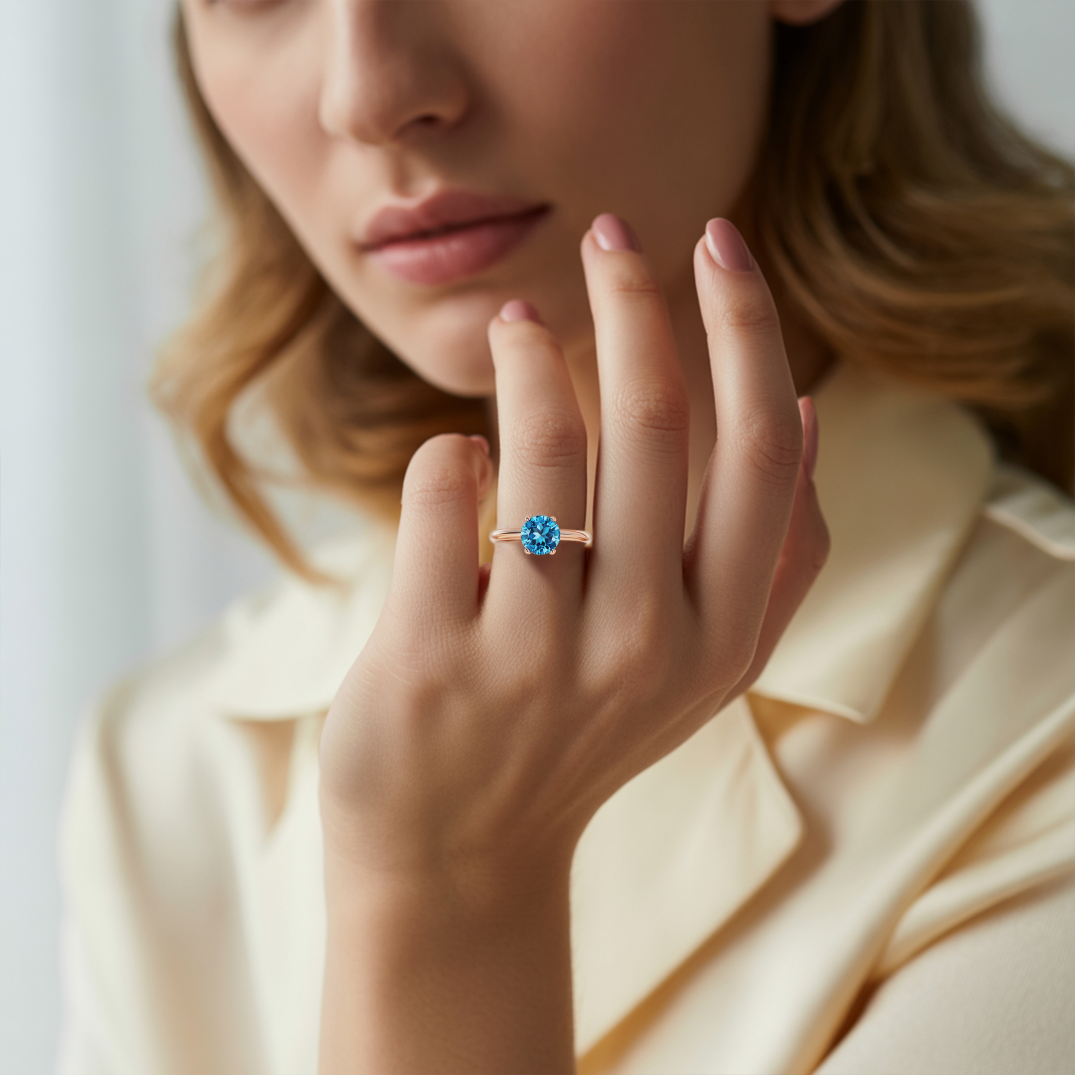 The Bethany - Solitaire Moissanite Ring