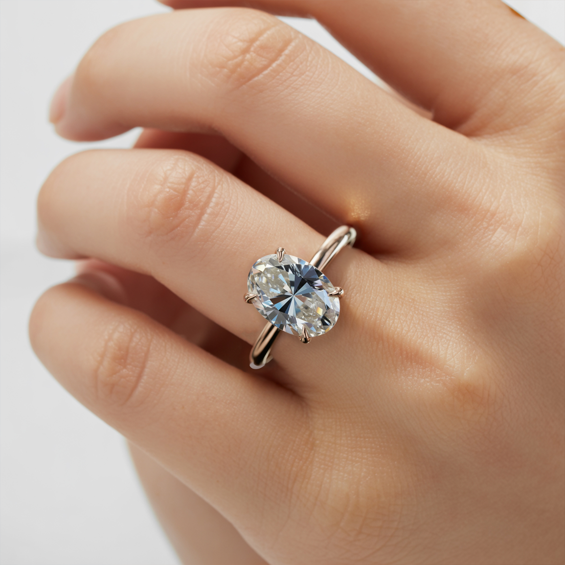 La Opaline - Bague Solitaire Moissanite