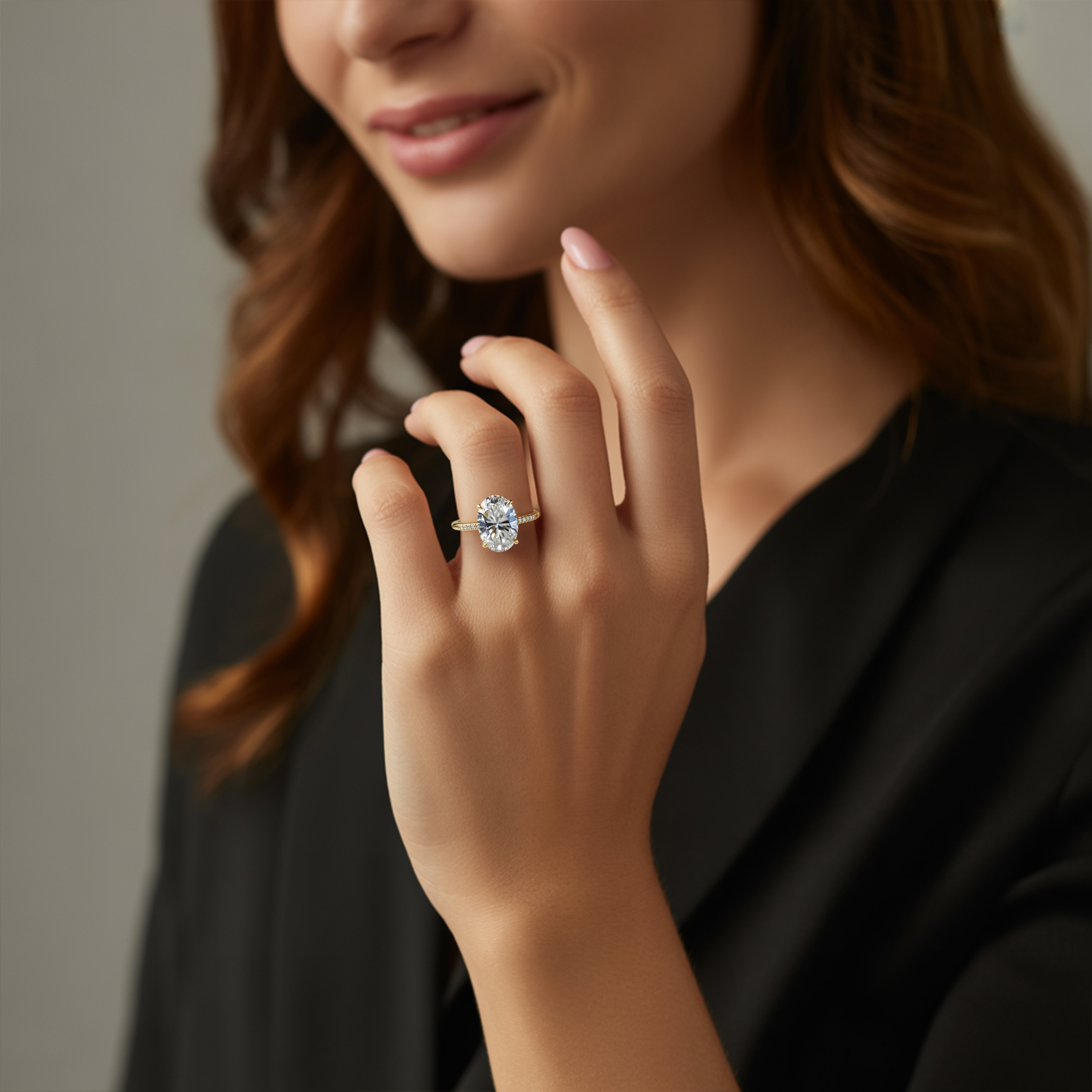 The Opaline 3CT Moissanite Ring