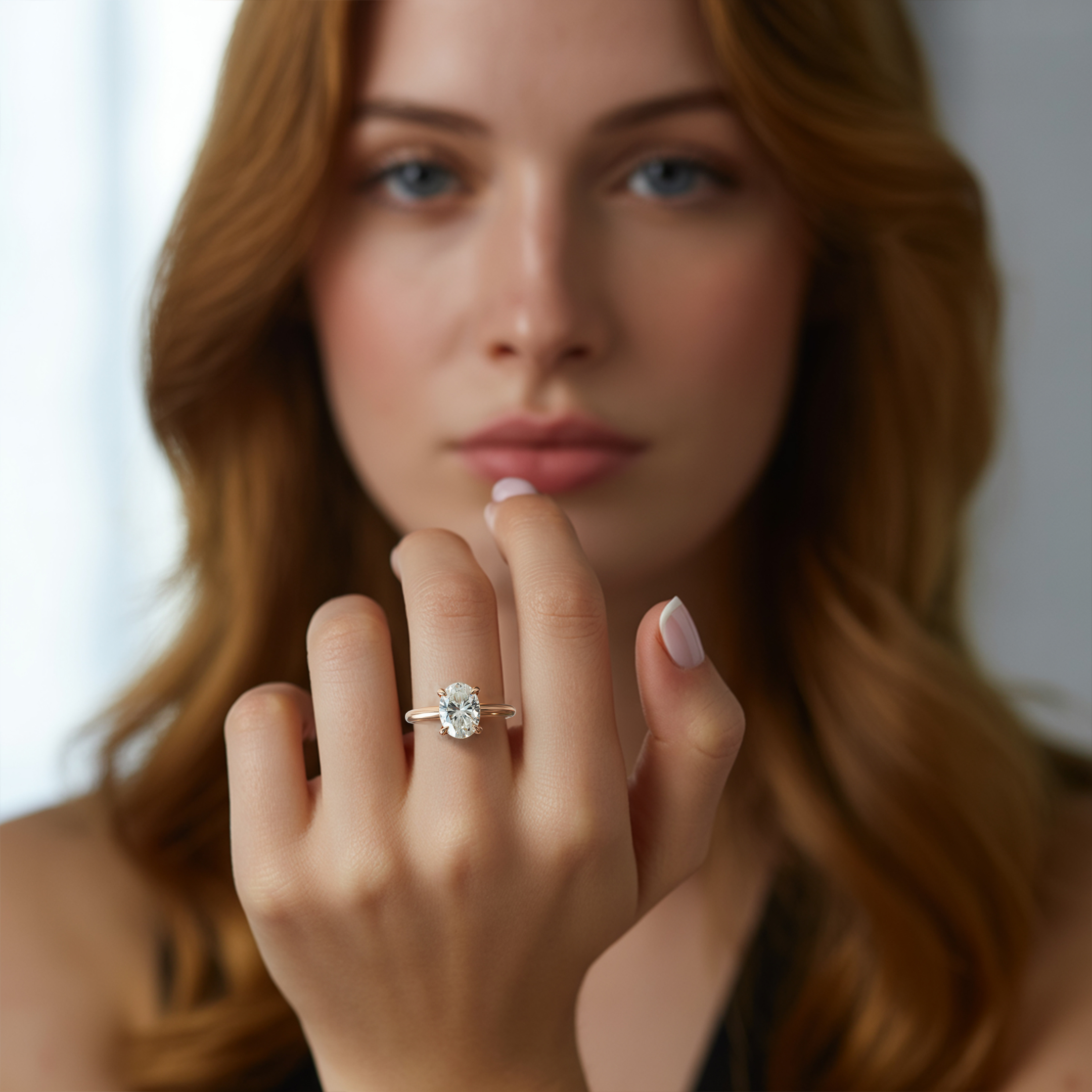 La Célestine - Bague Solitaire Moissanite
