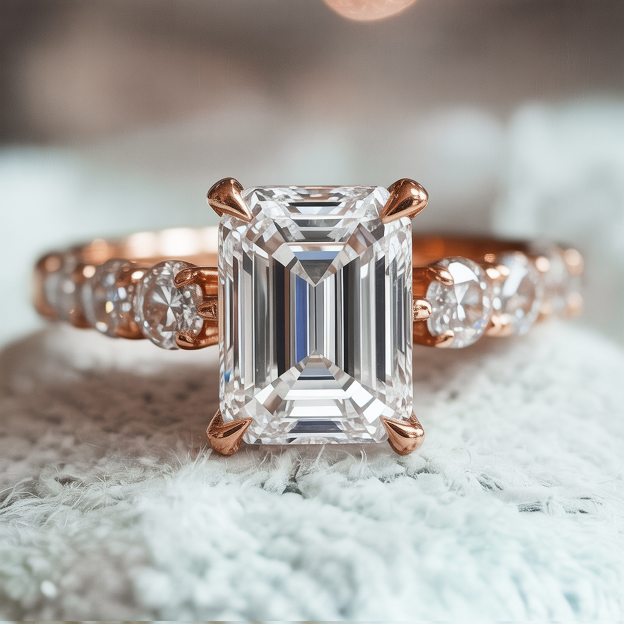The Celestine - Emerald Cut
