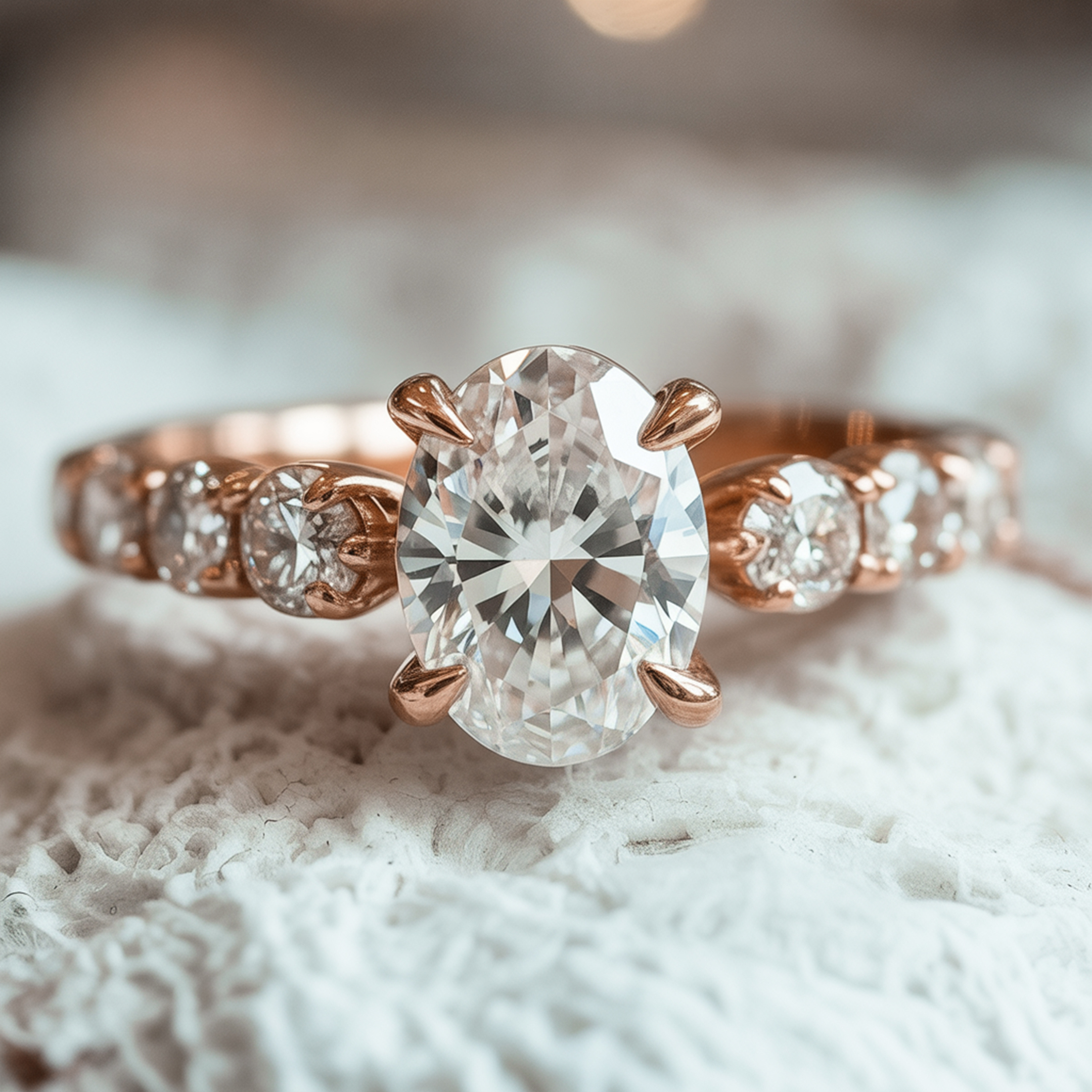 La bague Célestine Moissanite 1CT