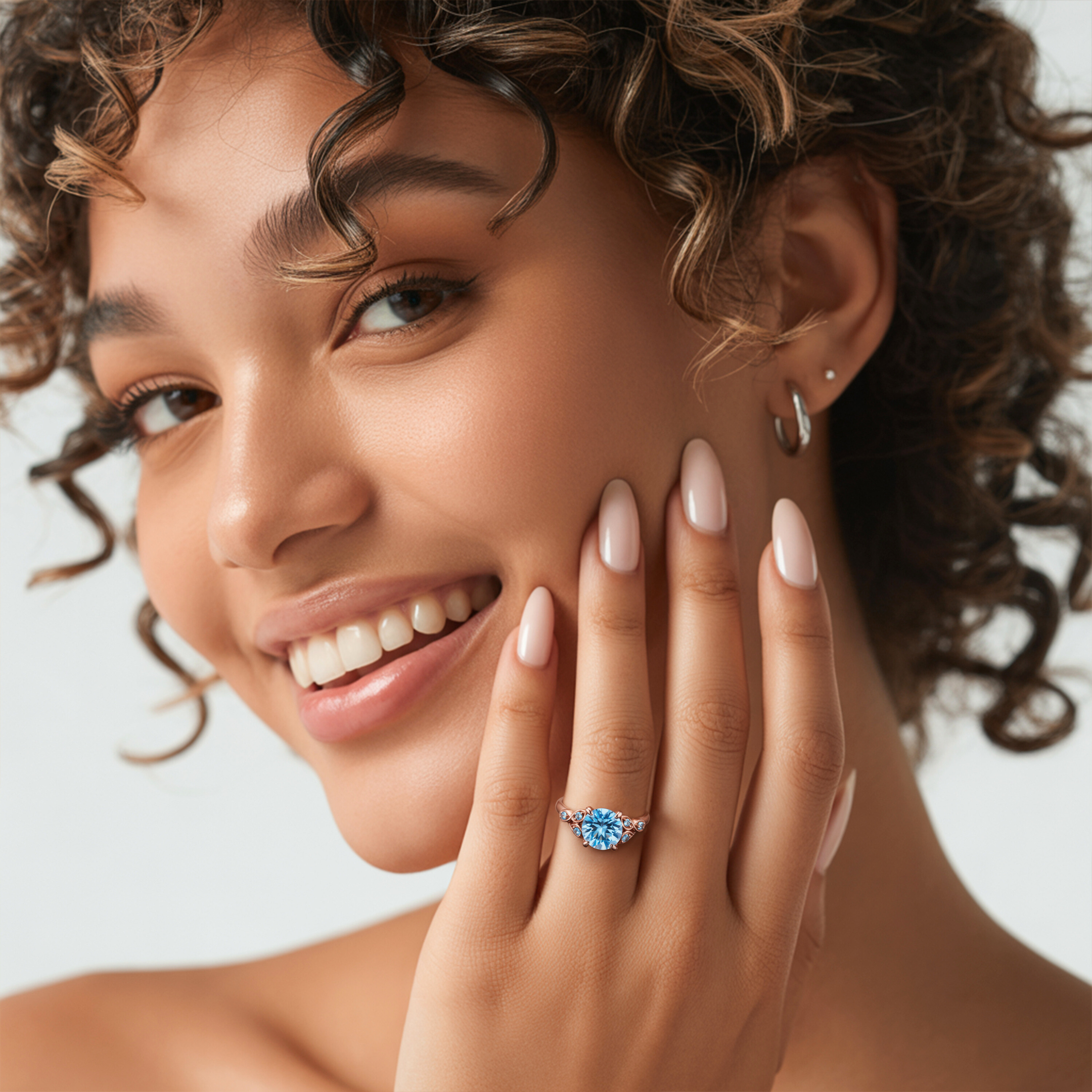 The Katalina 2CT Round Cut Moissanite Ring