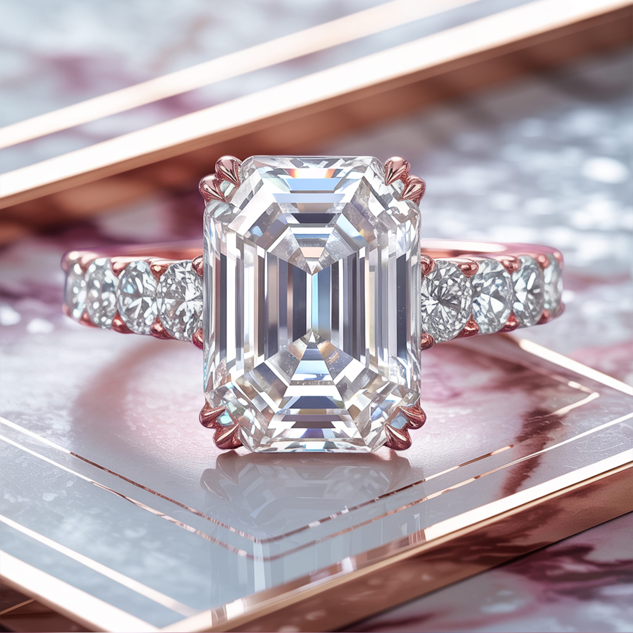 The Camilla - White Moissanite Ring