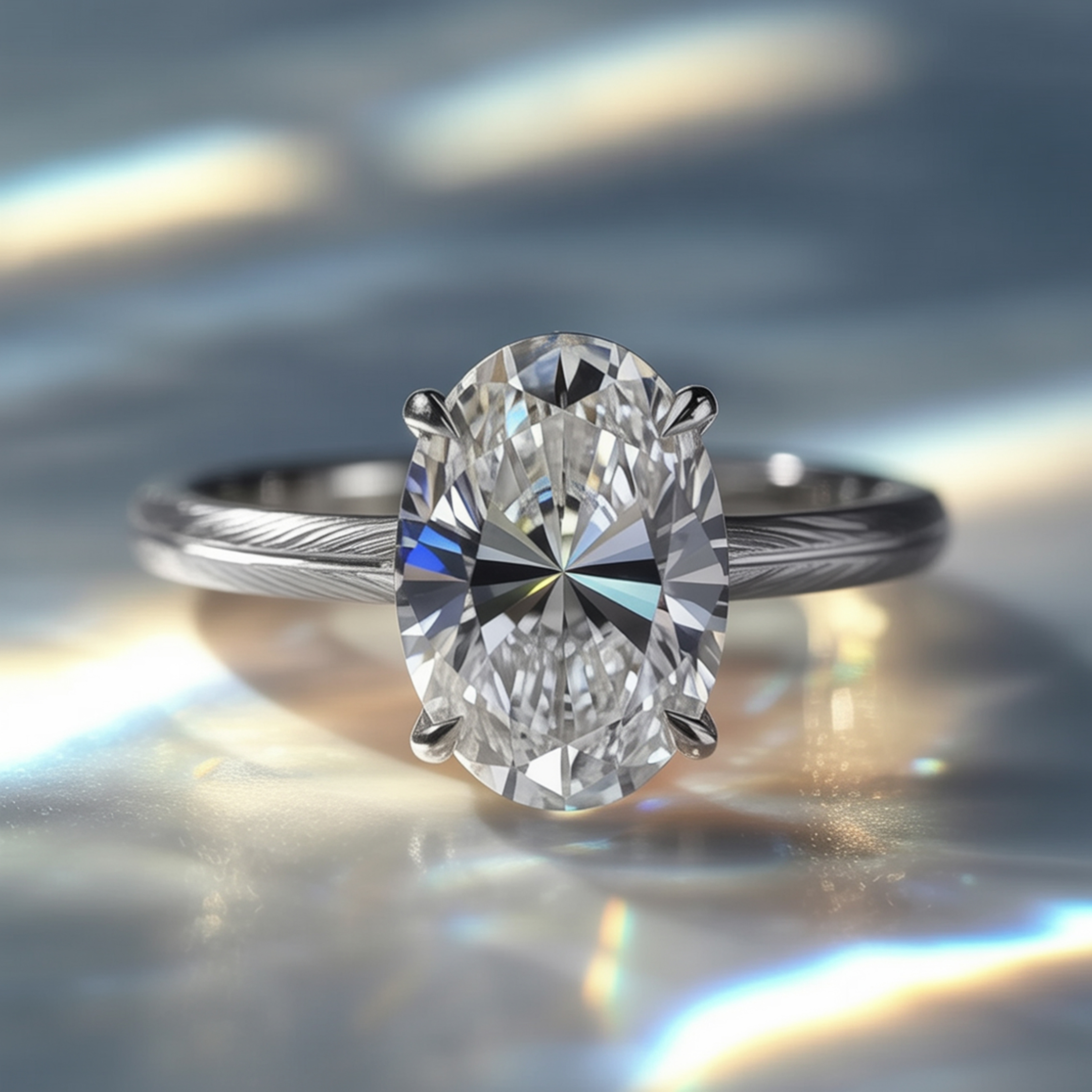 La Bague Opaline - Moissanite Vintage